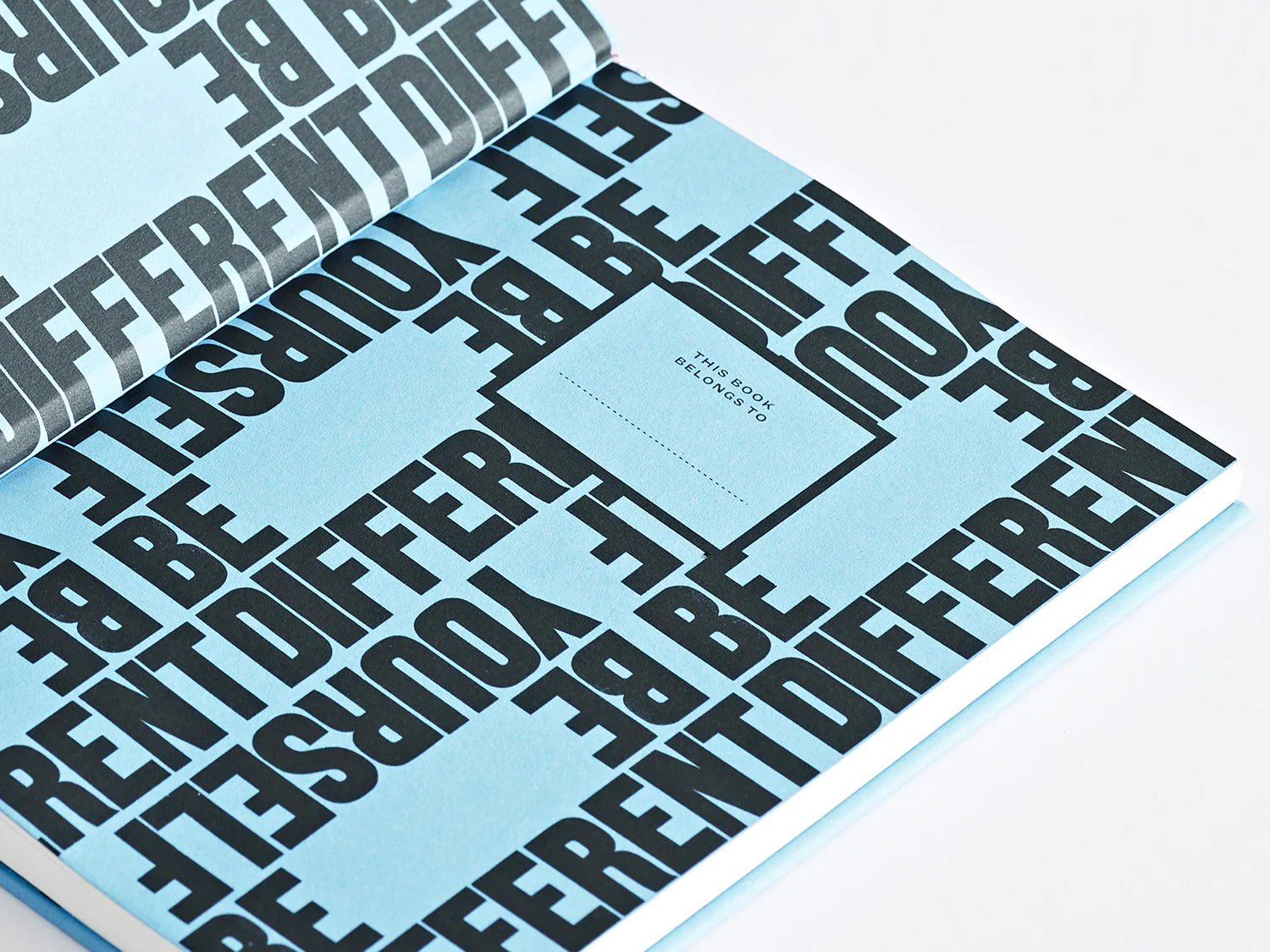 Be Different Be Yourself A5 Plain Notebook – Anthony Burrill