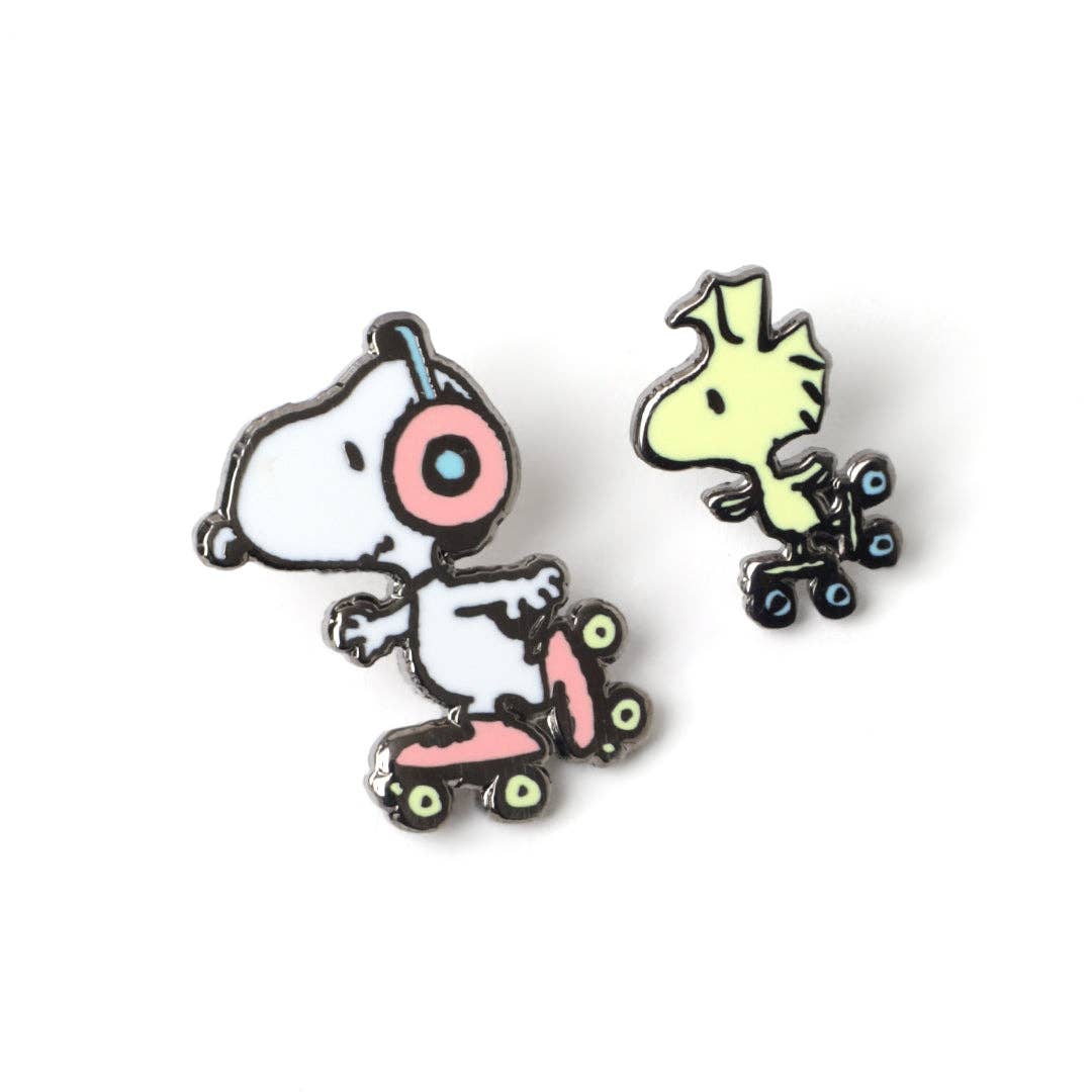 Snoopy & Woodstock Rollerskate Pin Set