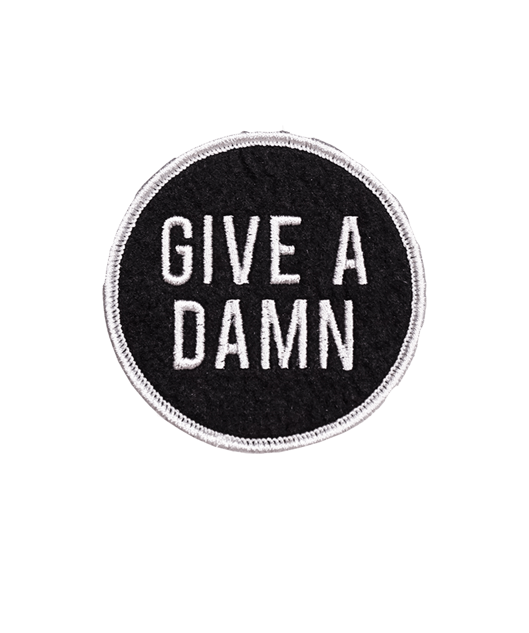 Give A Damn Embroidered Patch