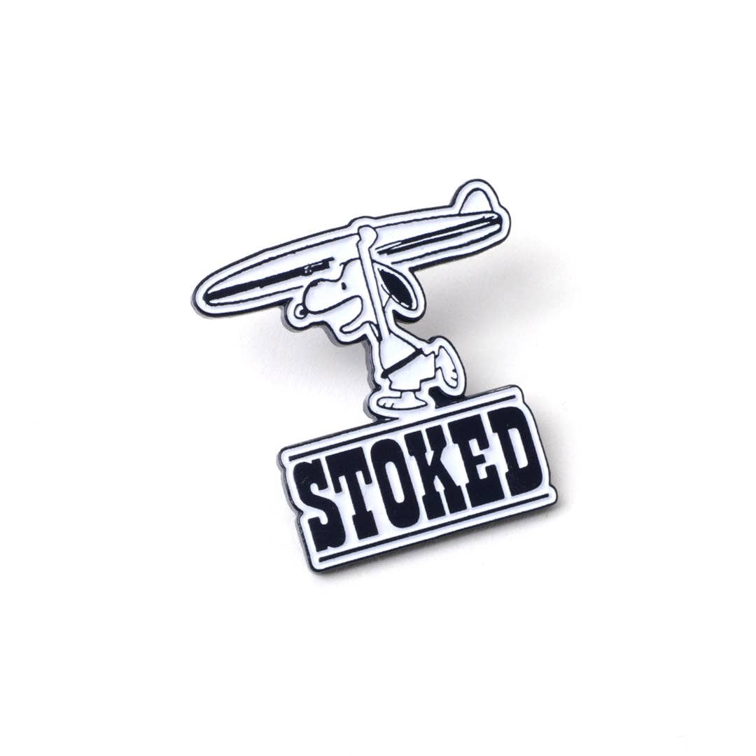 Snoopy Surf Stoked Pin