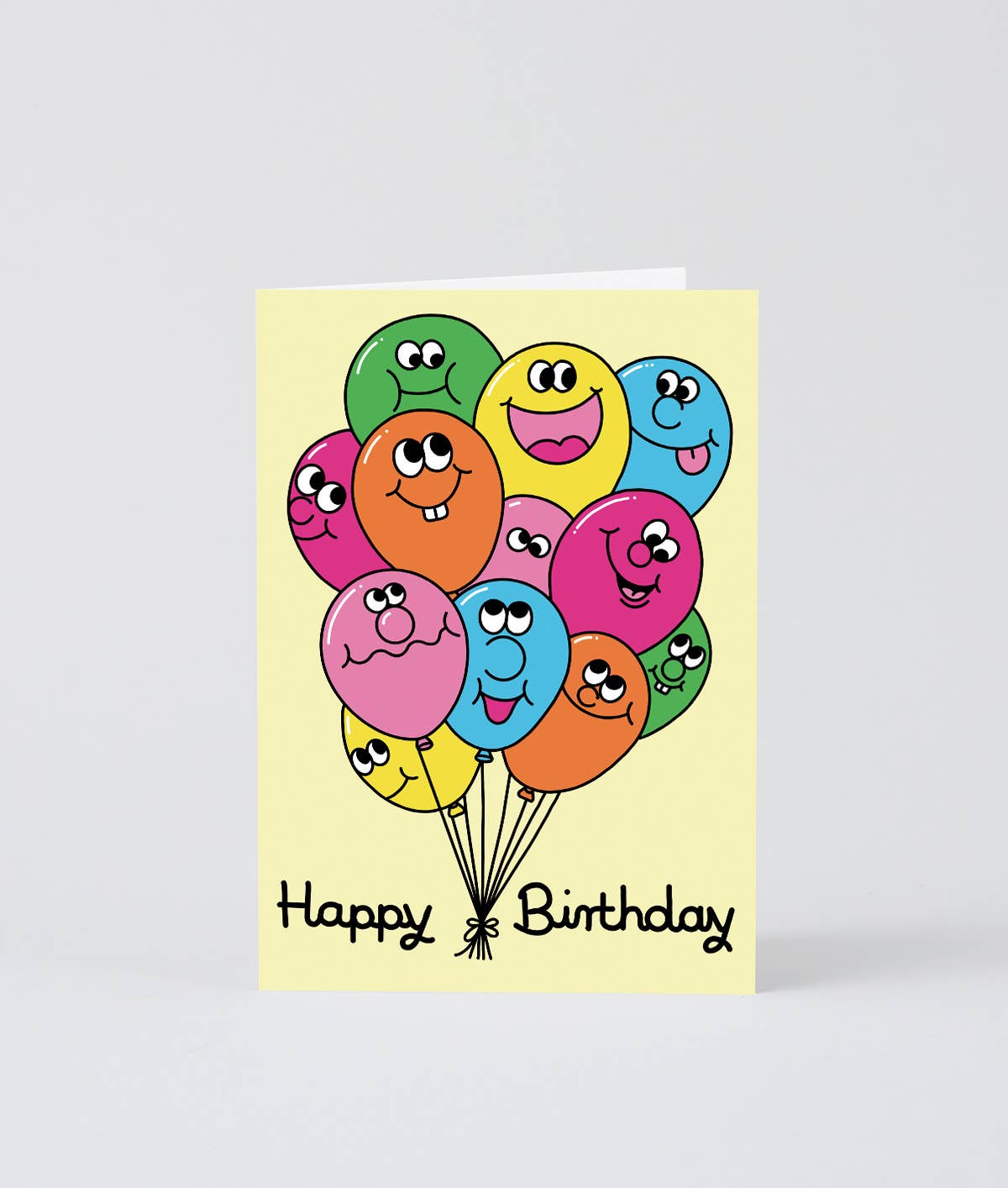 Happy Birthday Bunch Of Balloons Greetings Card