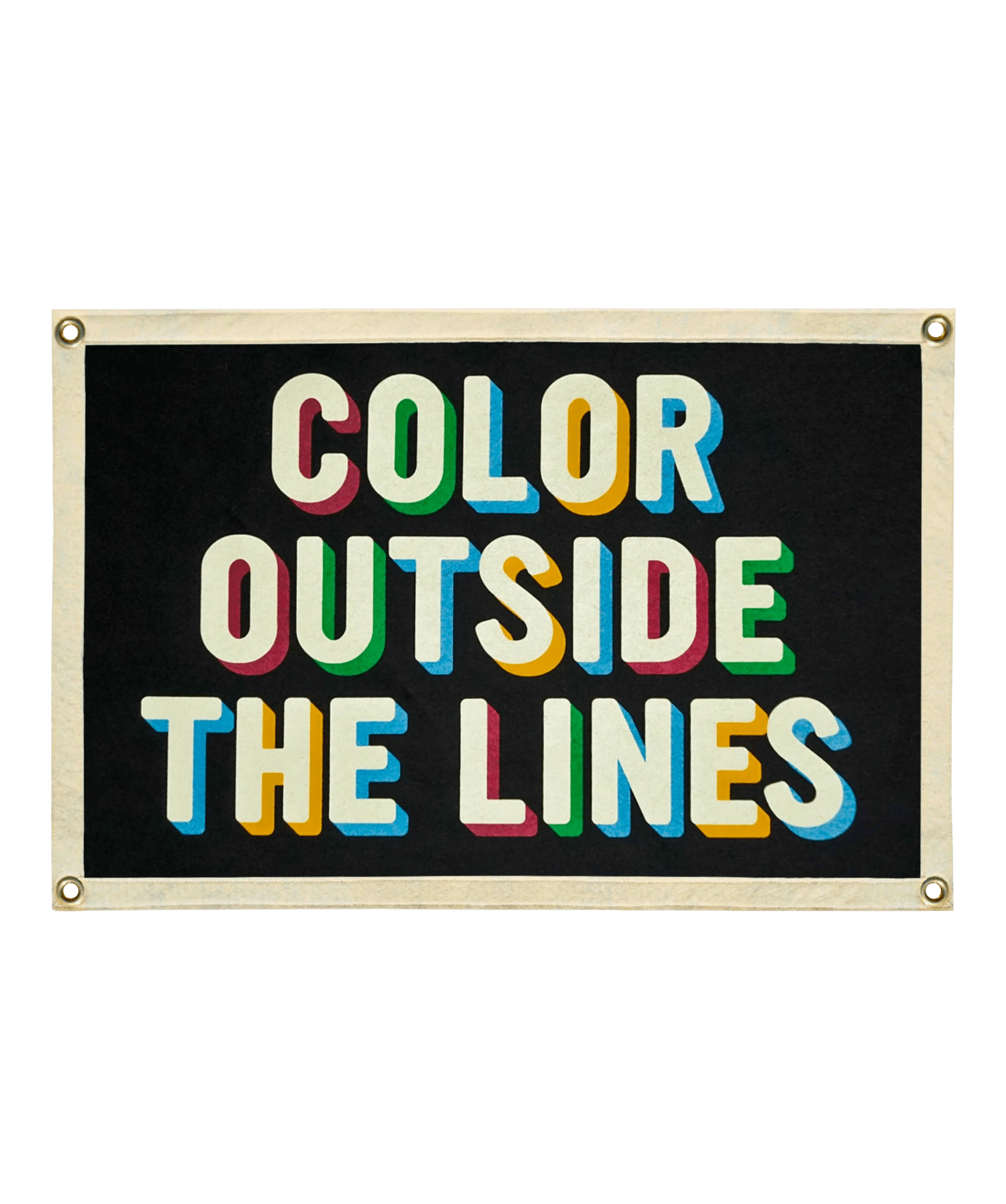 Color Outside The Lines Camp Flag