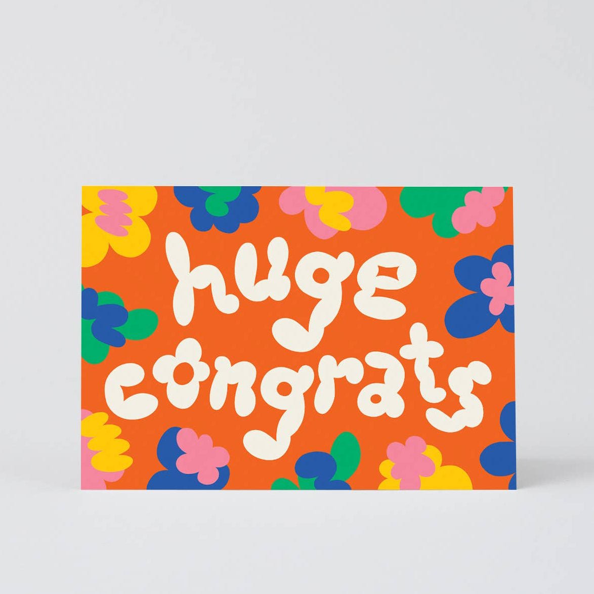 Huge Congrats Embossed Greetings Card