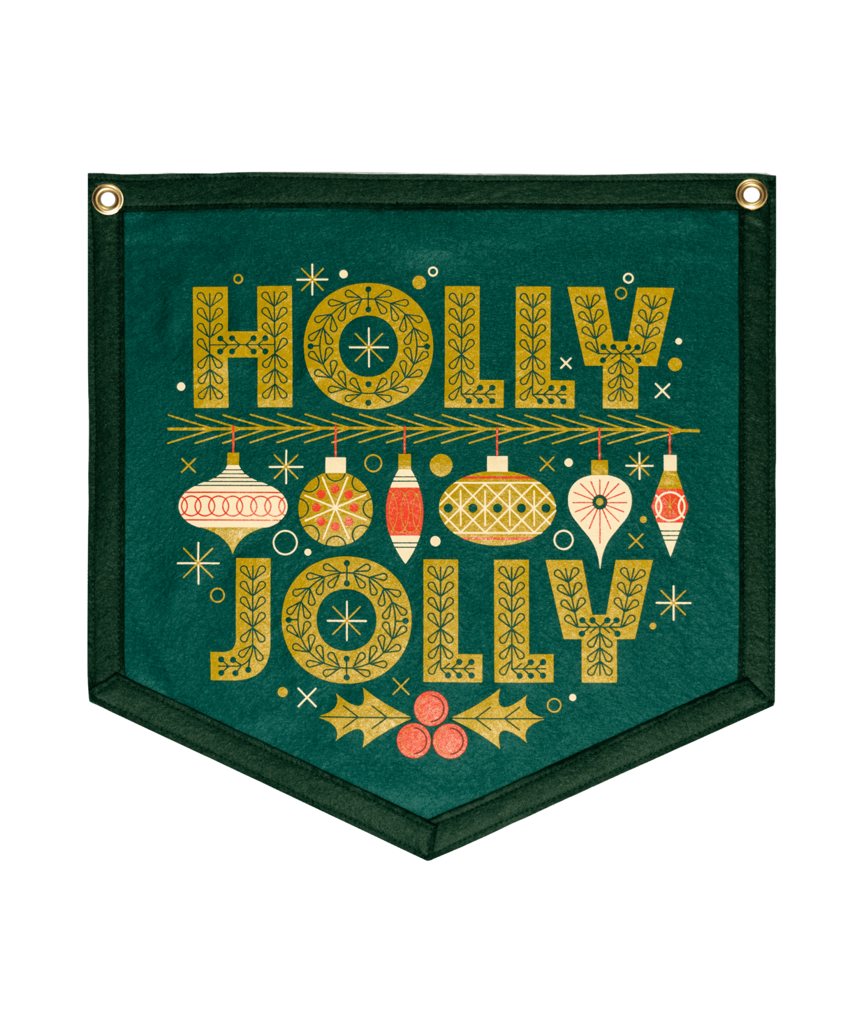 Holly Jolly Camp Flag • Invisible Creature x Oxford Pennant