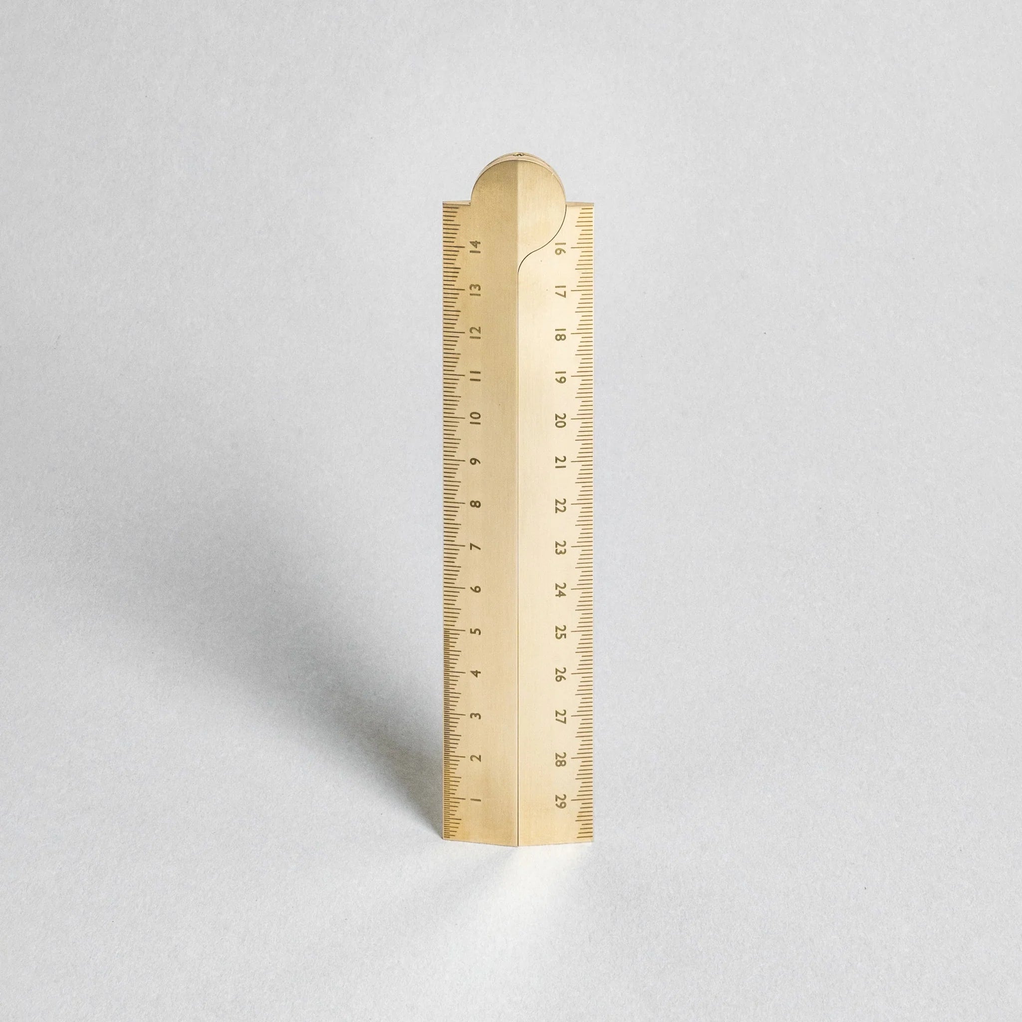 Stria - Solid Brass Folding Ruler