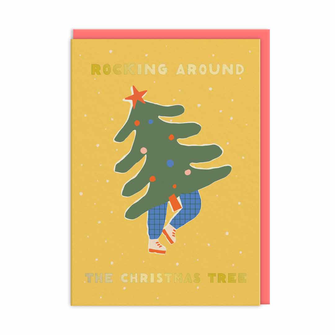 Dancing Trees, Merry & Bright, Rocking Around Christmas Card Set