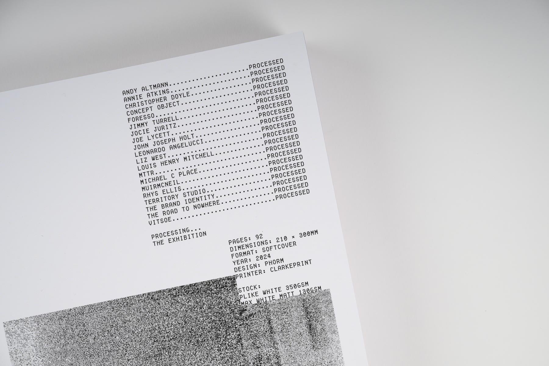 Processing – Exhibition Catalogue