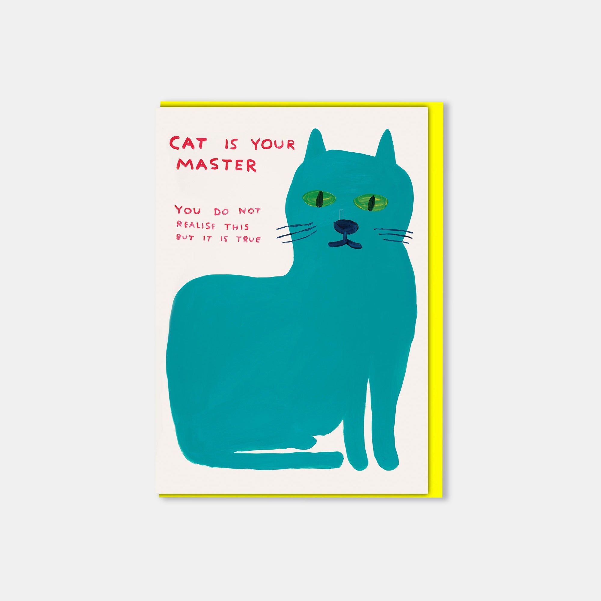 Cat Master David Shrigley Card