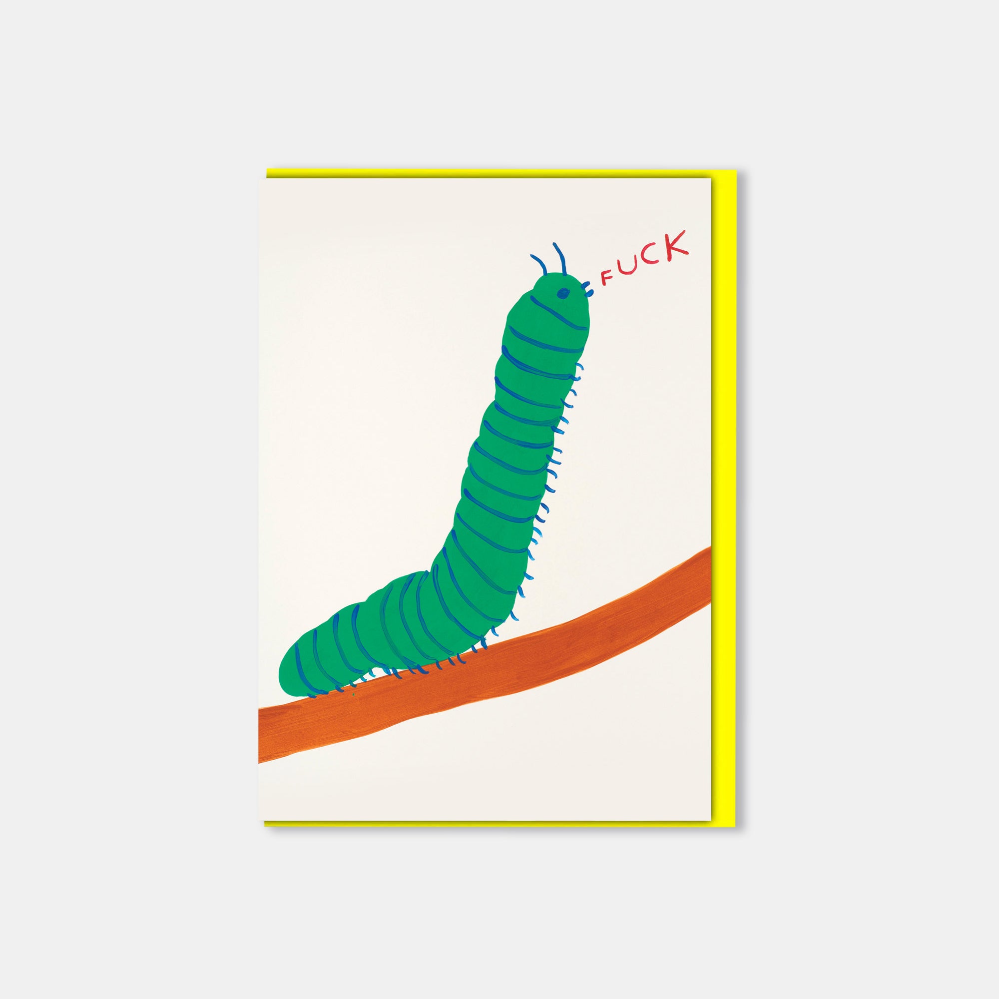 Caterpillar David Shrigley Card