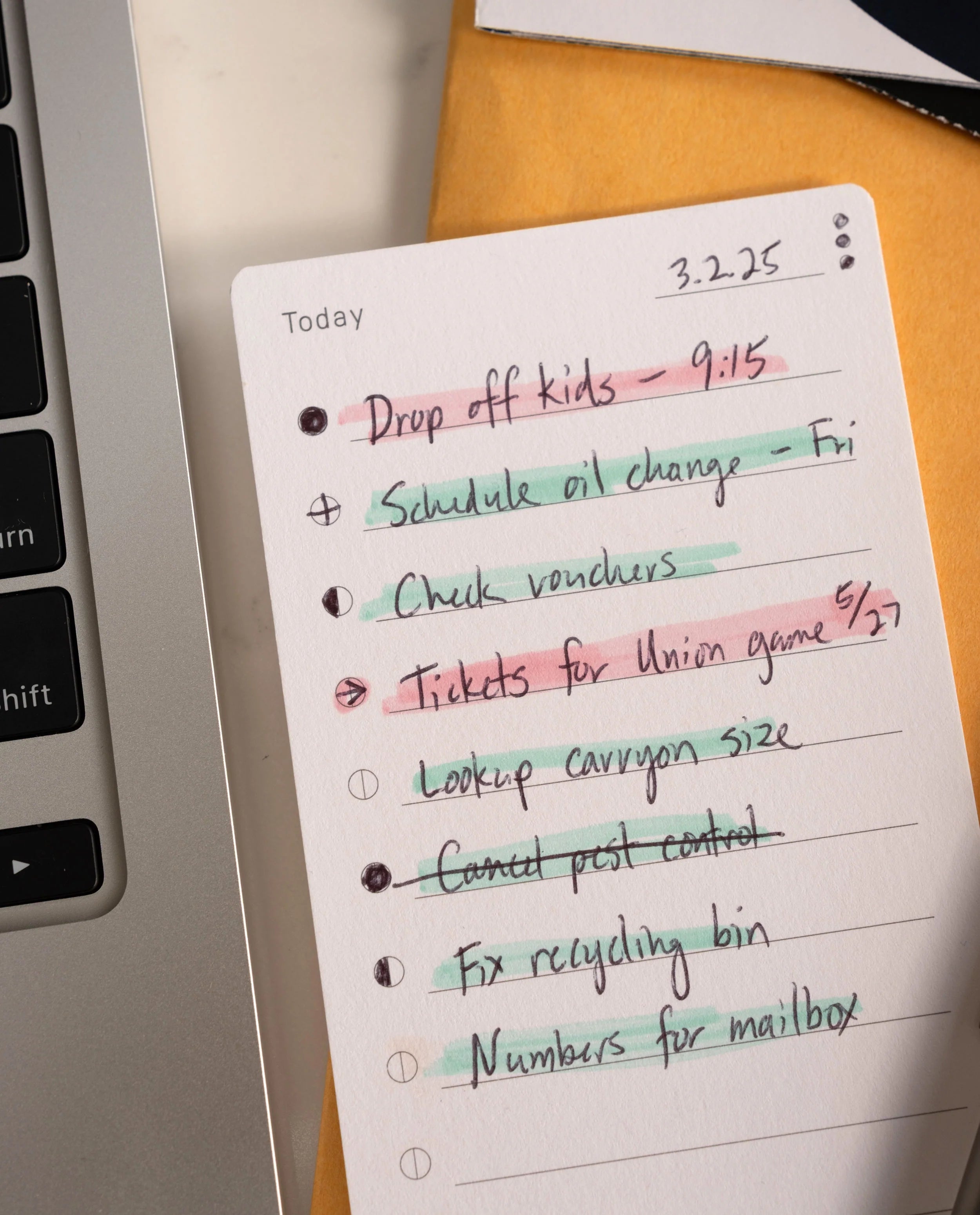 Analog Task Cards – Small