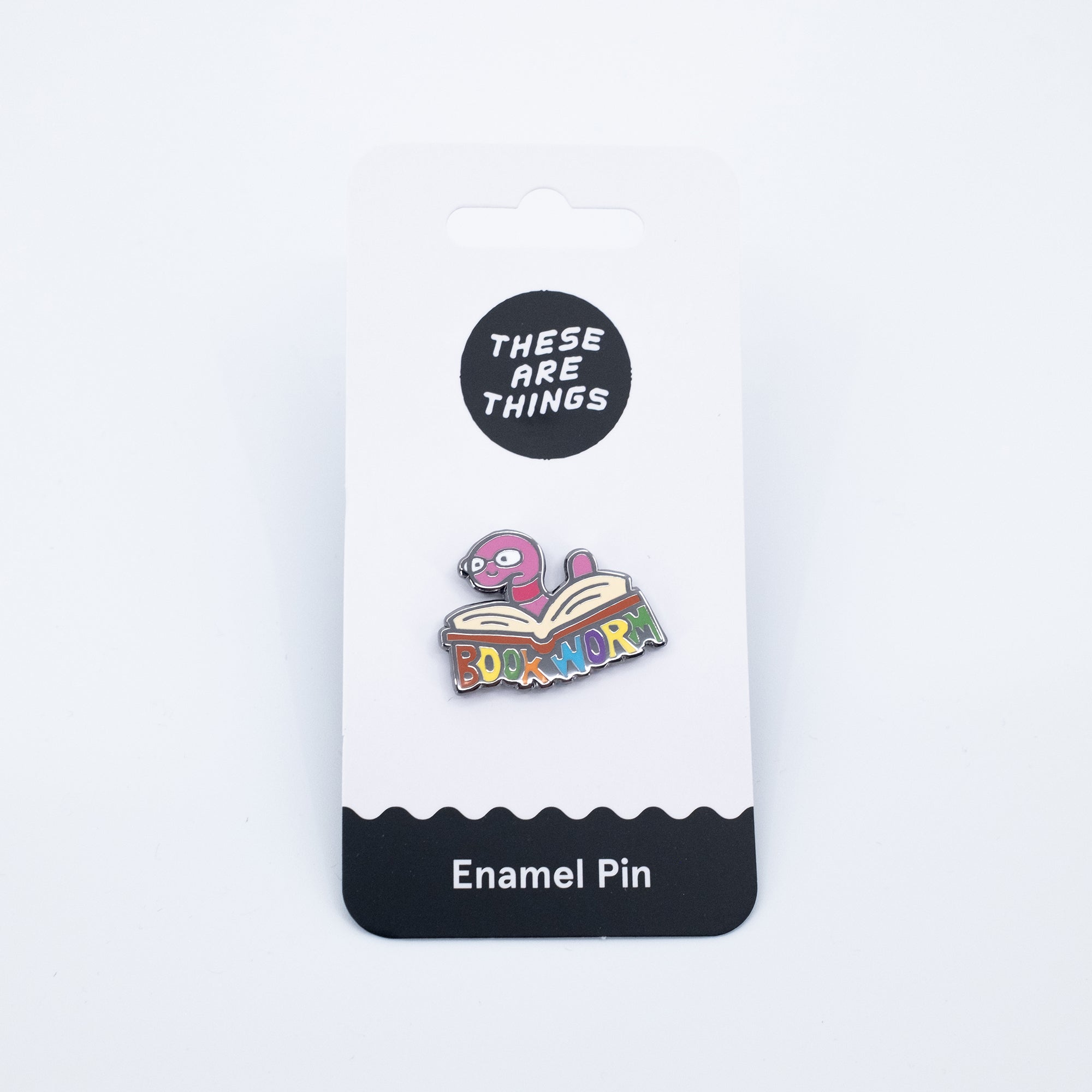 Bookworm Enamel Pin
