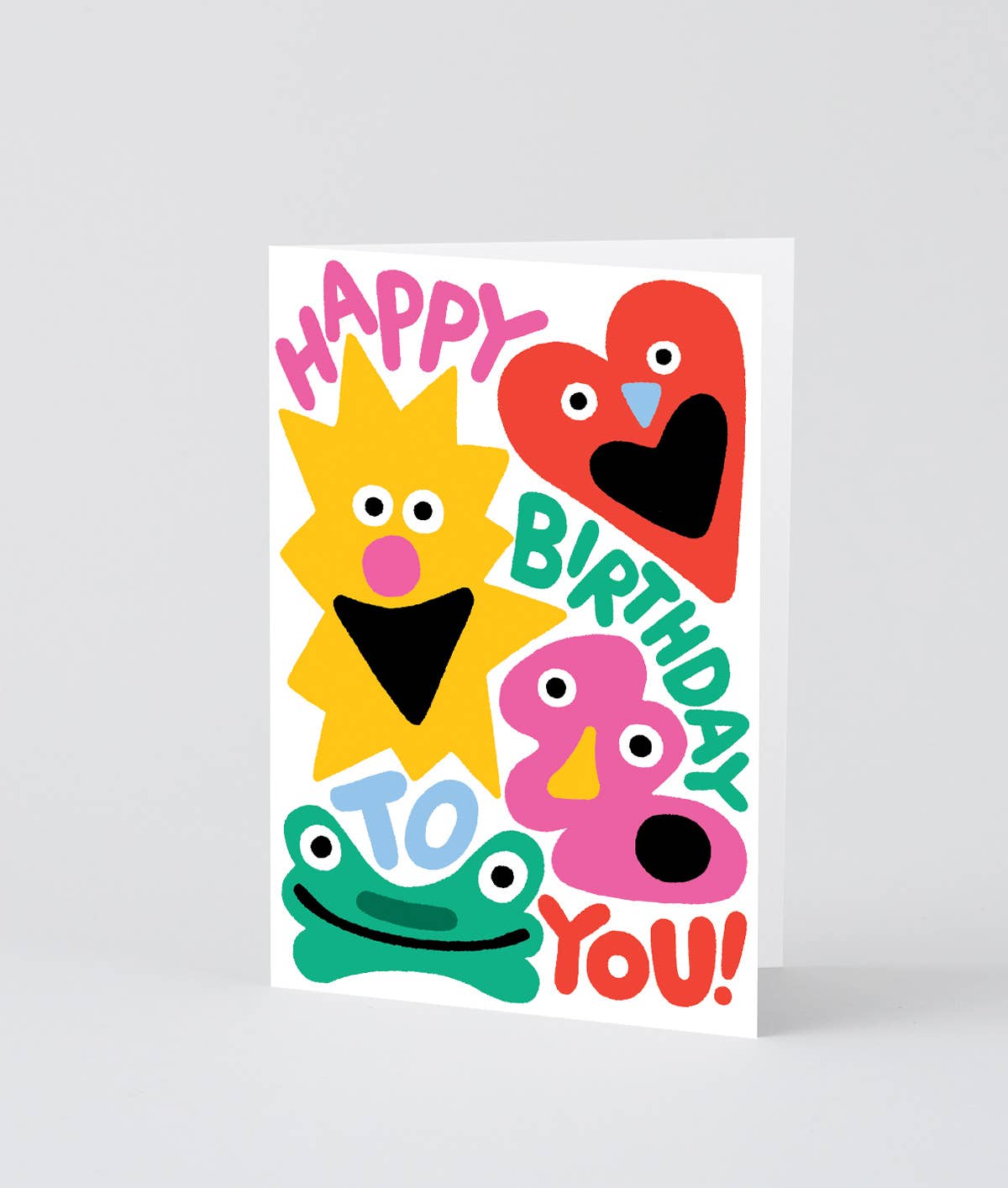 Happy Birthday To You Shapes' Greetings Card