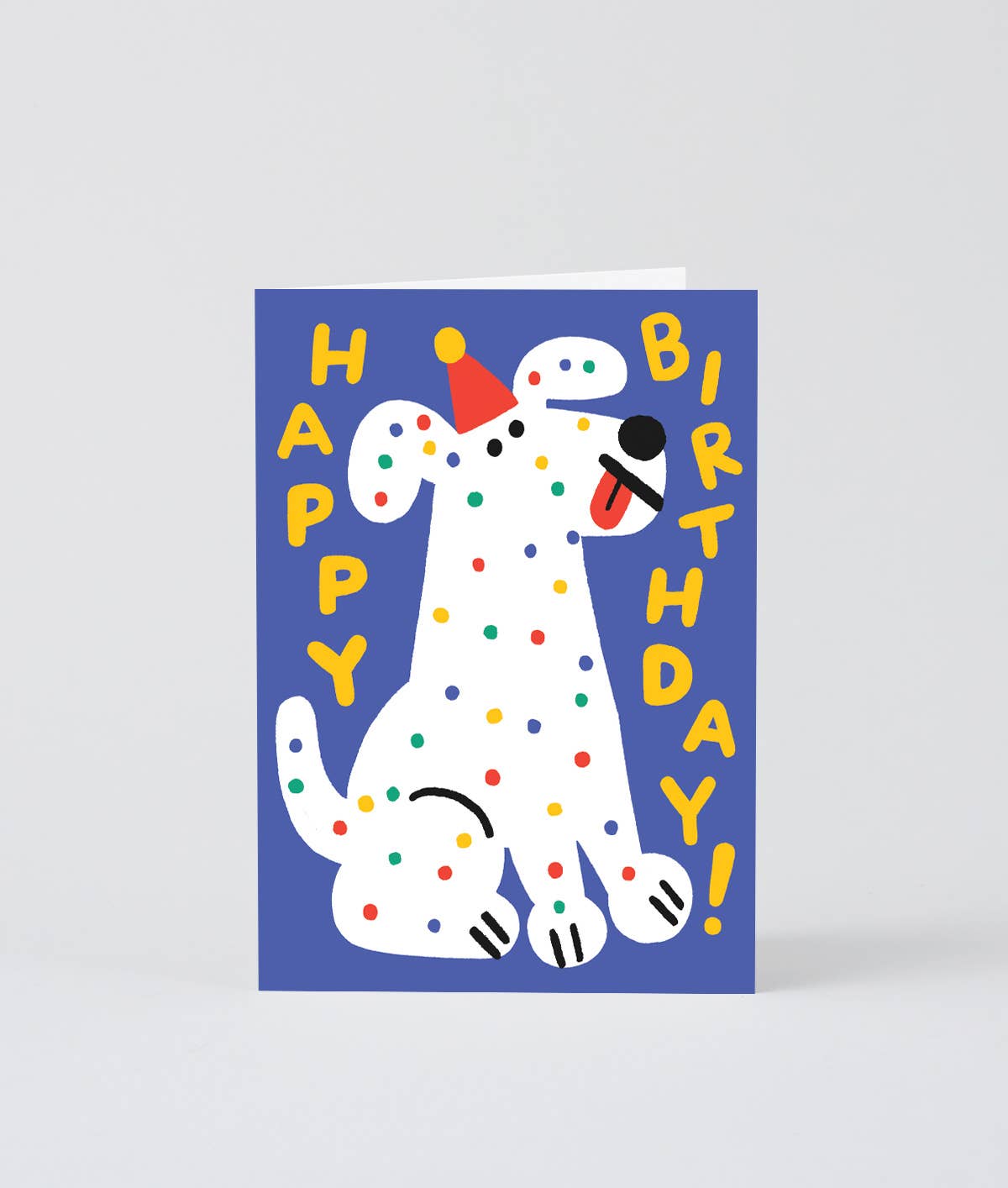 Happy Birthday Spotty Dog Greeting Card