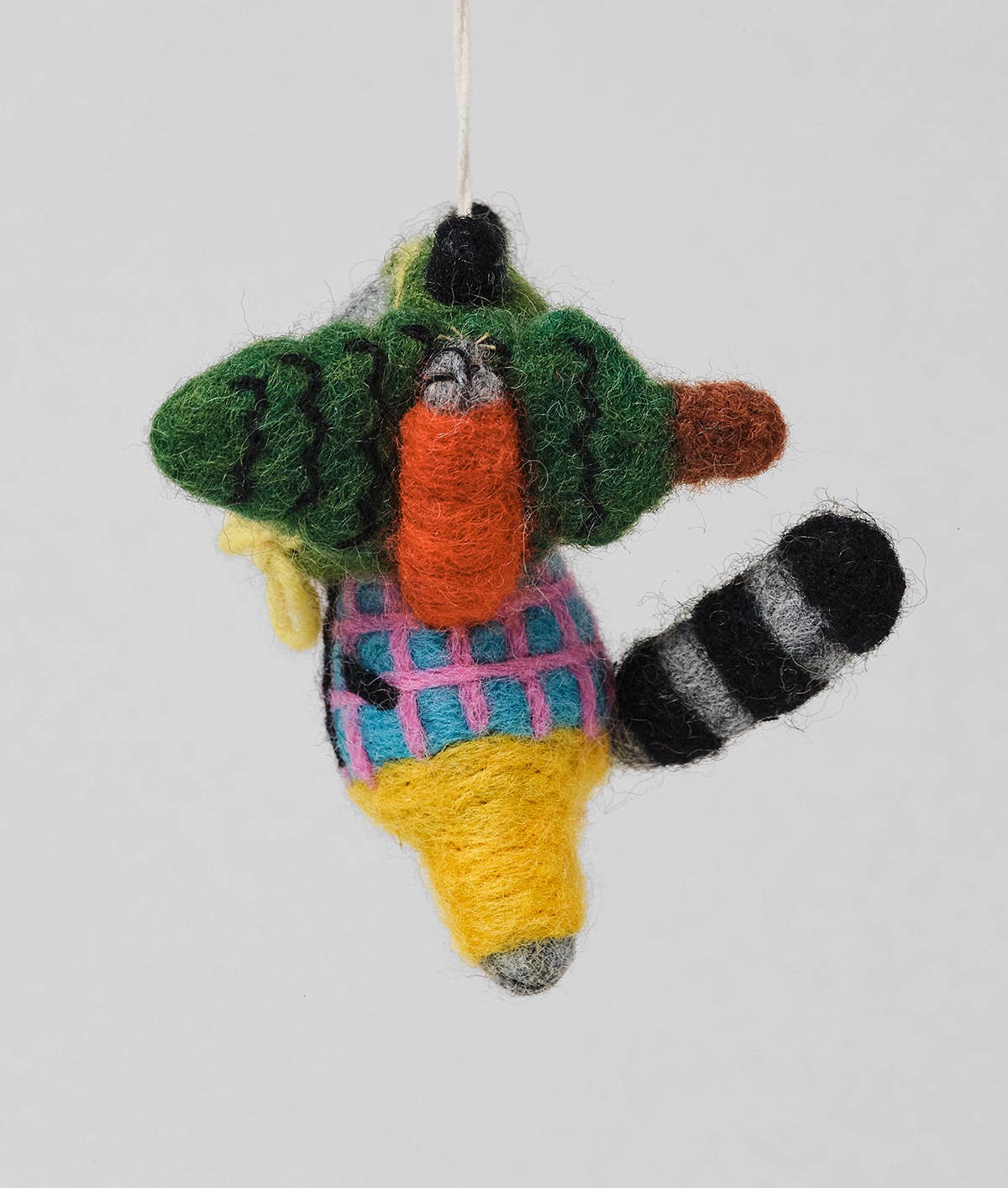 Raccoon Hanging Felt Ornament