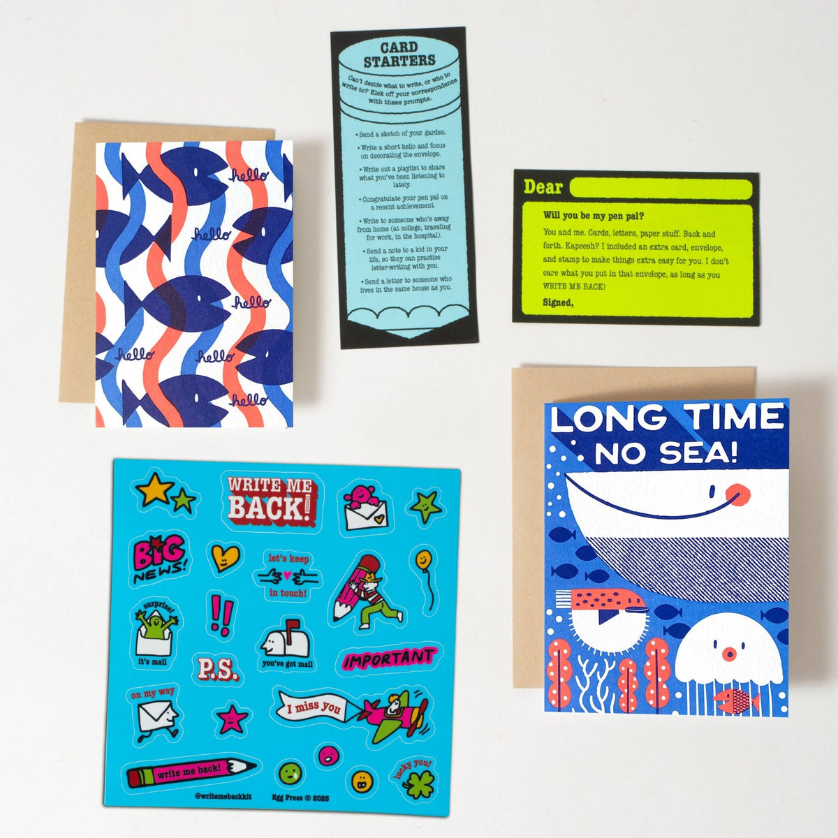 Long Time No Sea – Write Me Back Pen Pal Kit
