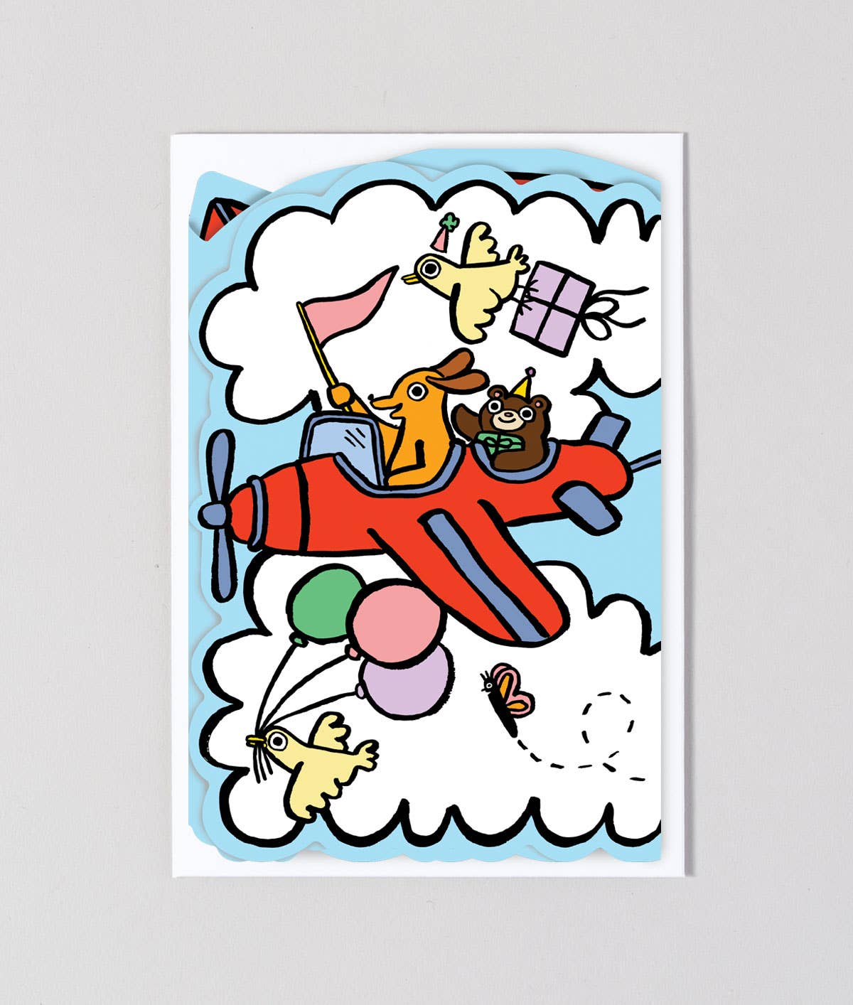 Sky Parade Fold Out Kid's Birthday Card