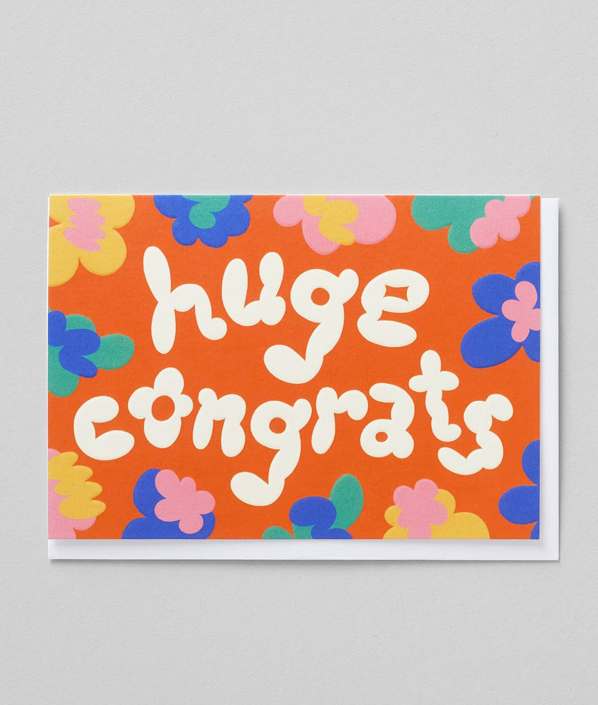 Huge Congrats Embossed Greetings Card