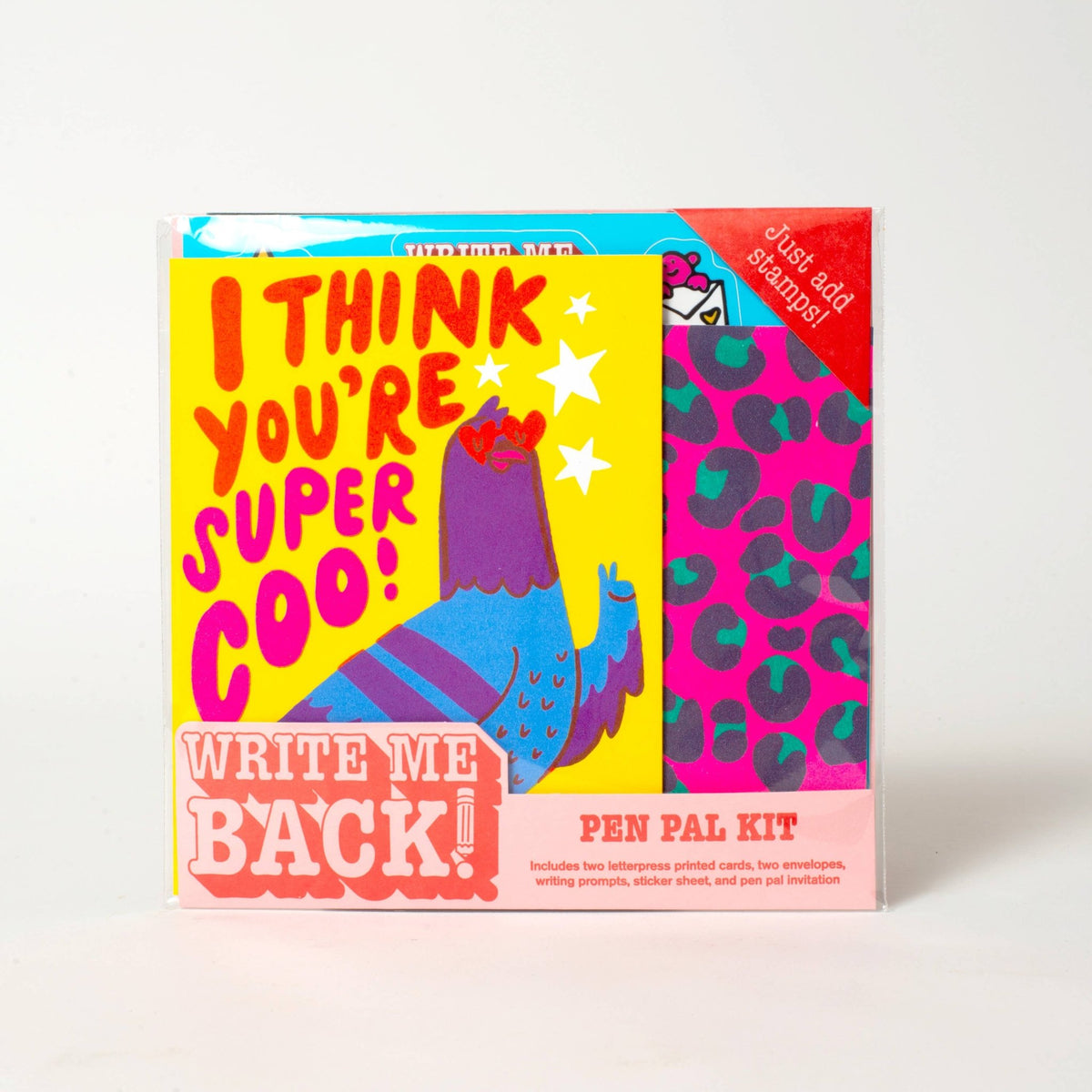 Pigeon + Leopard – Write Me Back Pen Pal Kit