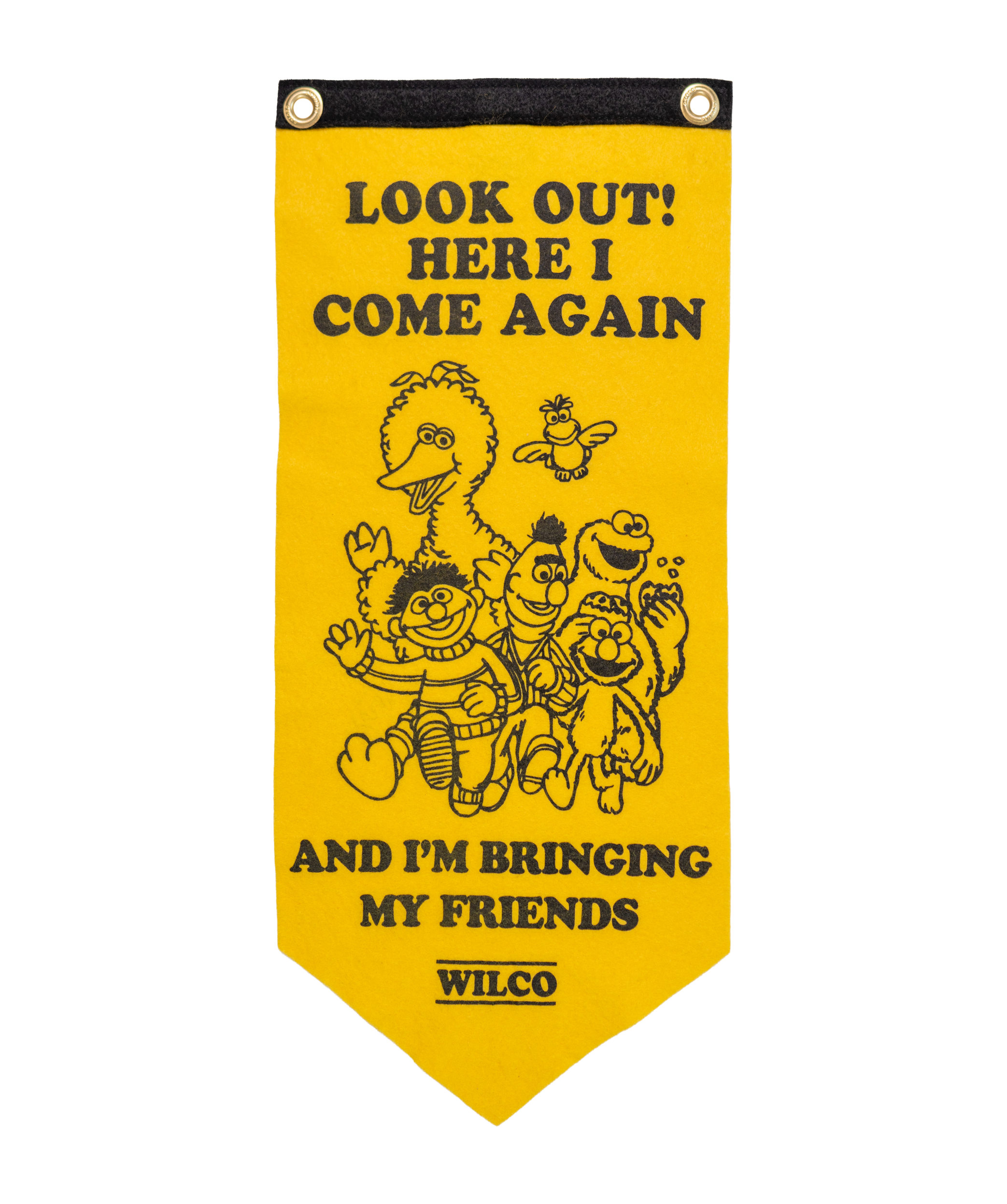 Look Out! Here I Come Again Scout Flag • Wilco x Sesame Street x Oxford Pennant