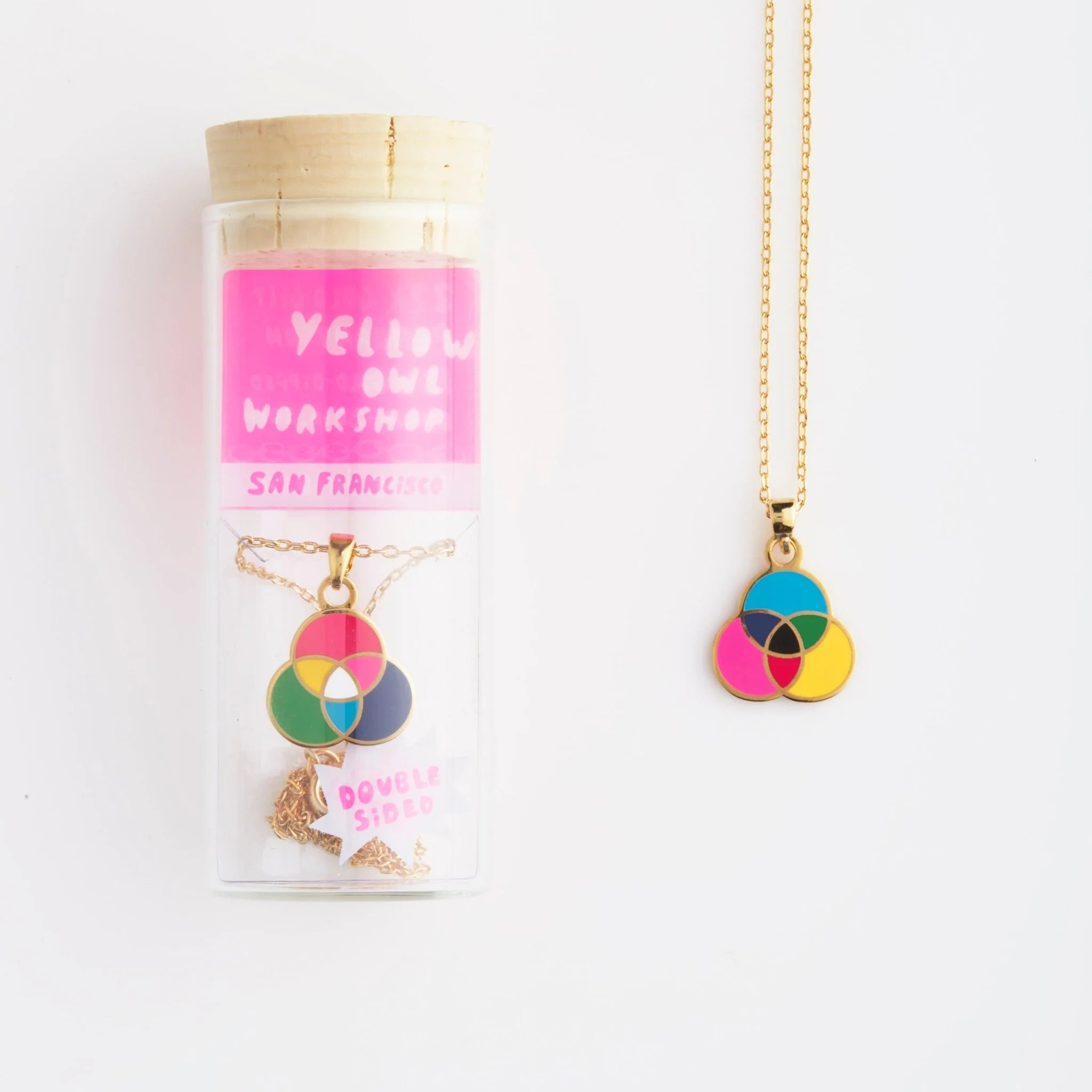RGB CMYK Colour Wheel - Double Sided Pendant