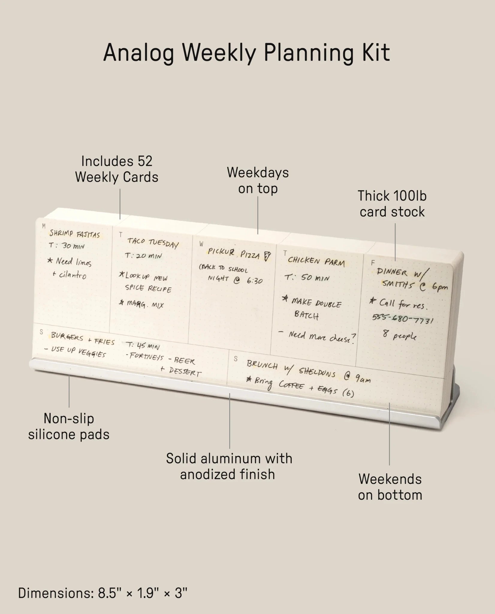 Analog Weekly Planning Kit