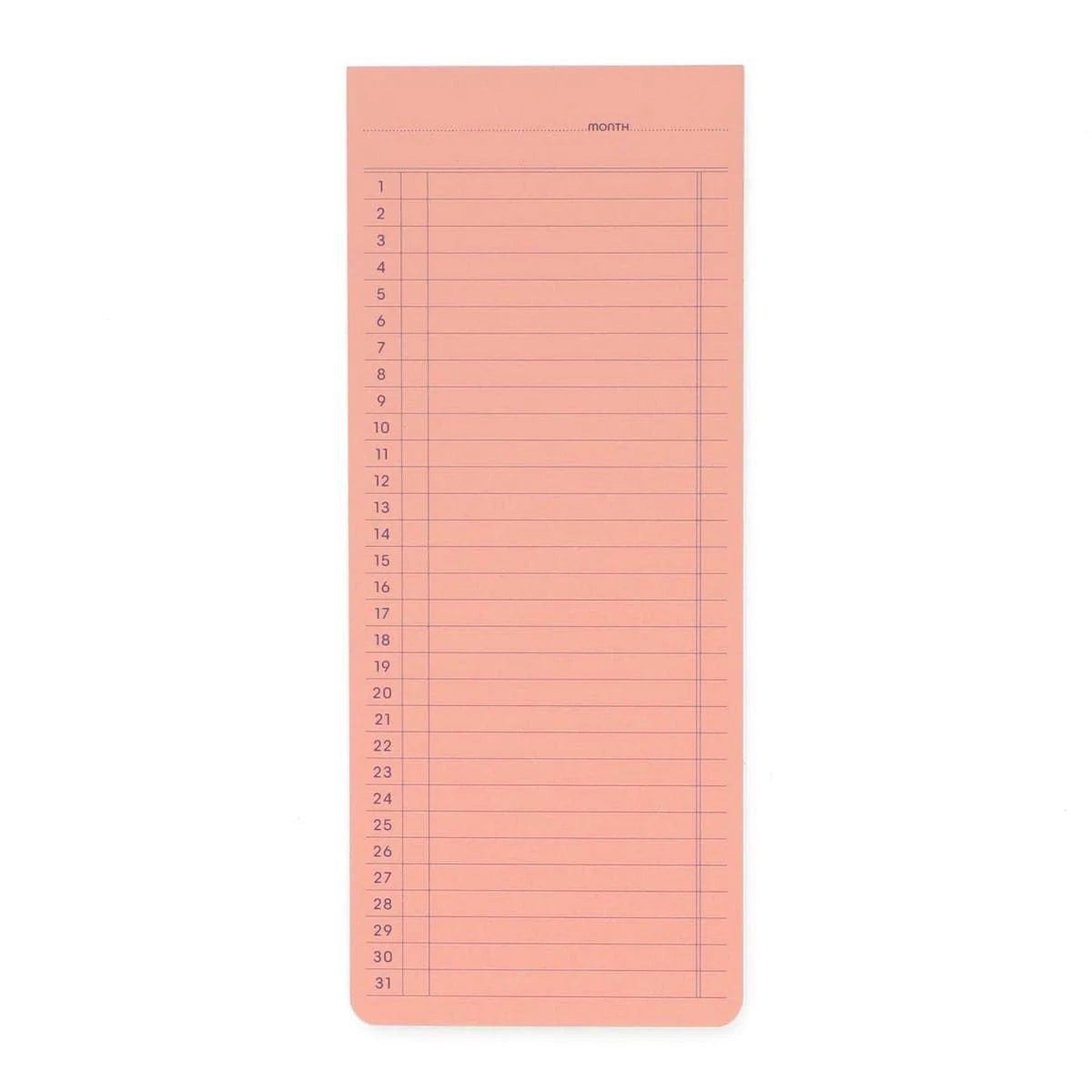 Sticky Memo Pad (Monthly)