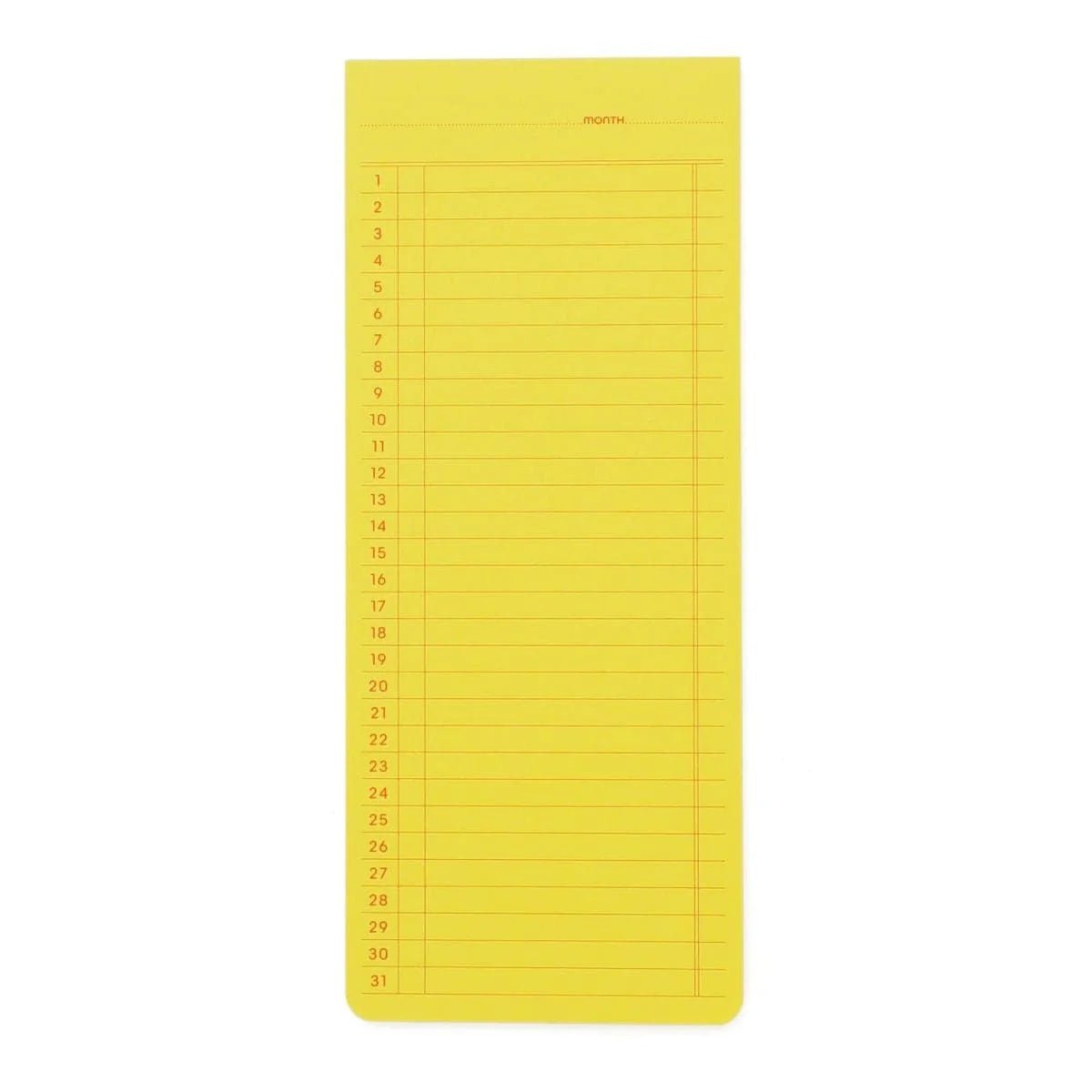 Sticky Memo Pad (Monthly)