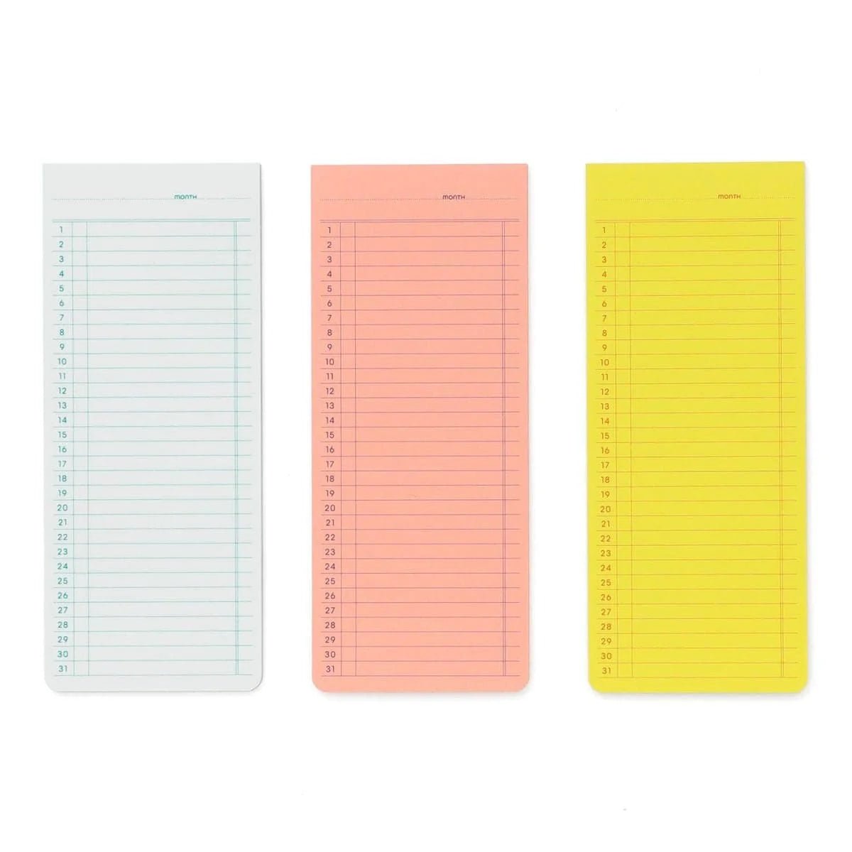 Sticky Memo Pad (Monthly)