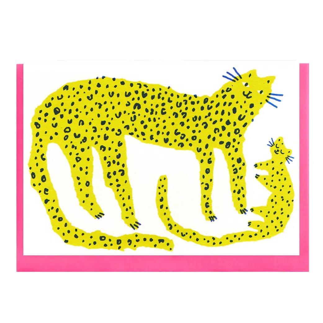 Leopard & Cub Card