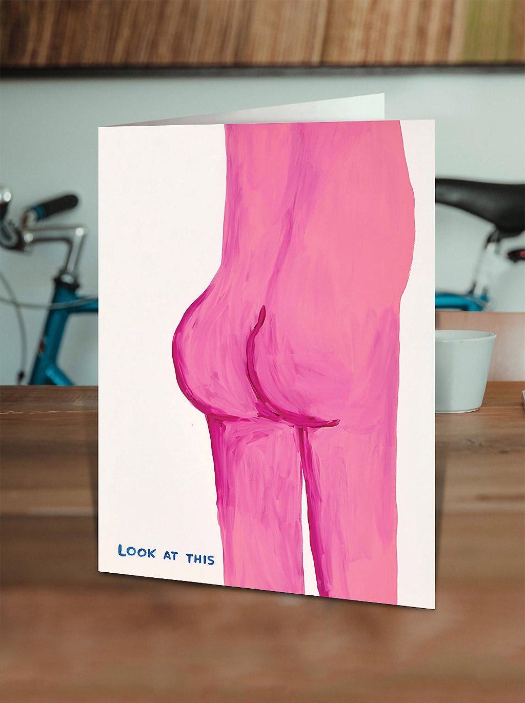 Look At This Bum David Shrigley Card