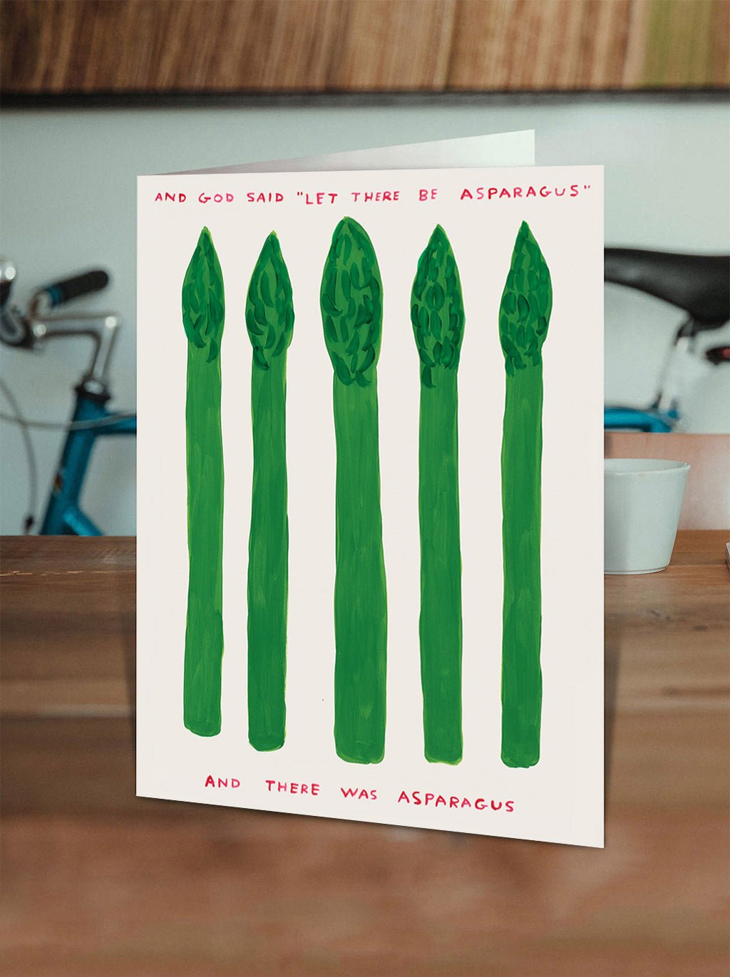 Asparagus David Shrigley Card