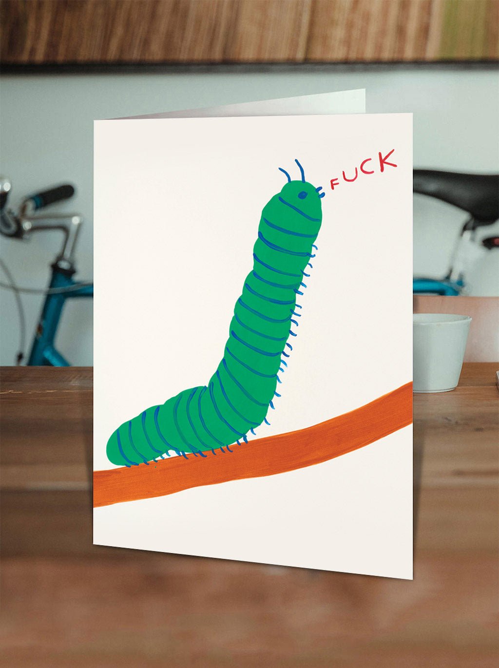 Caterpillar David Shrigley Card