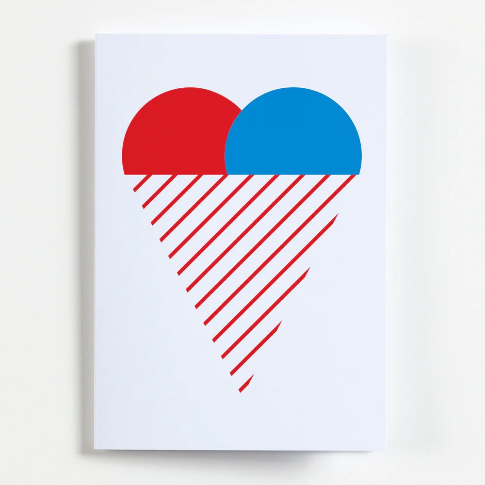 Ice Cream Heart Greeting Card