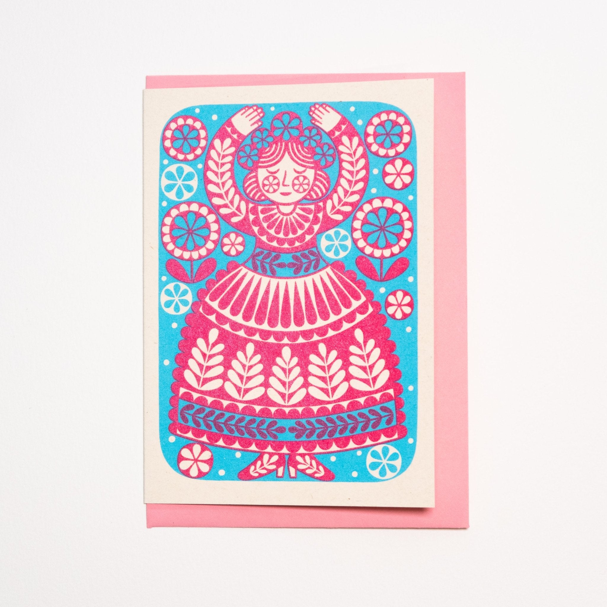 Flower Girl Greeting Card