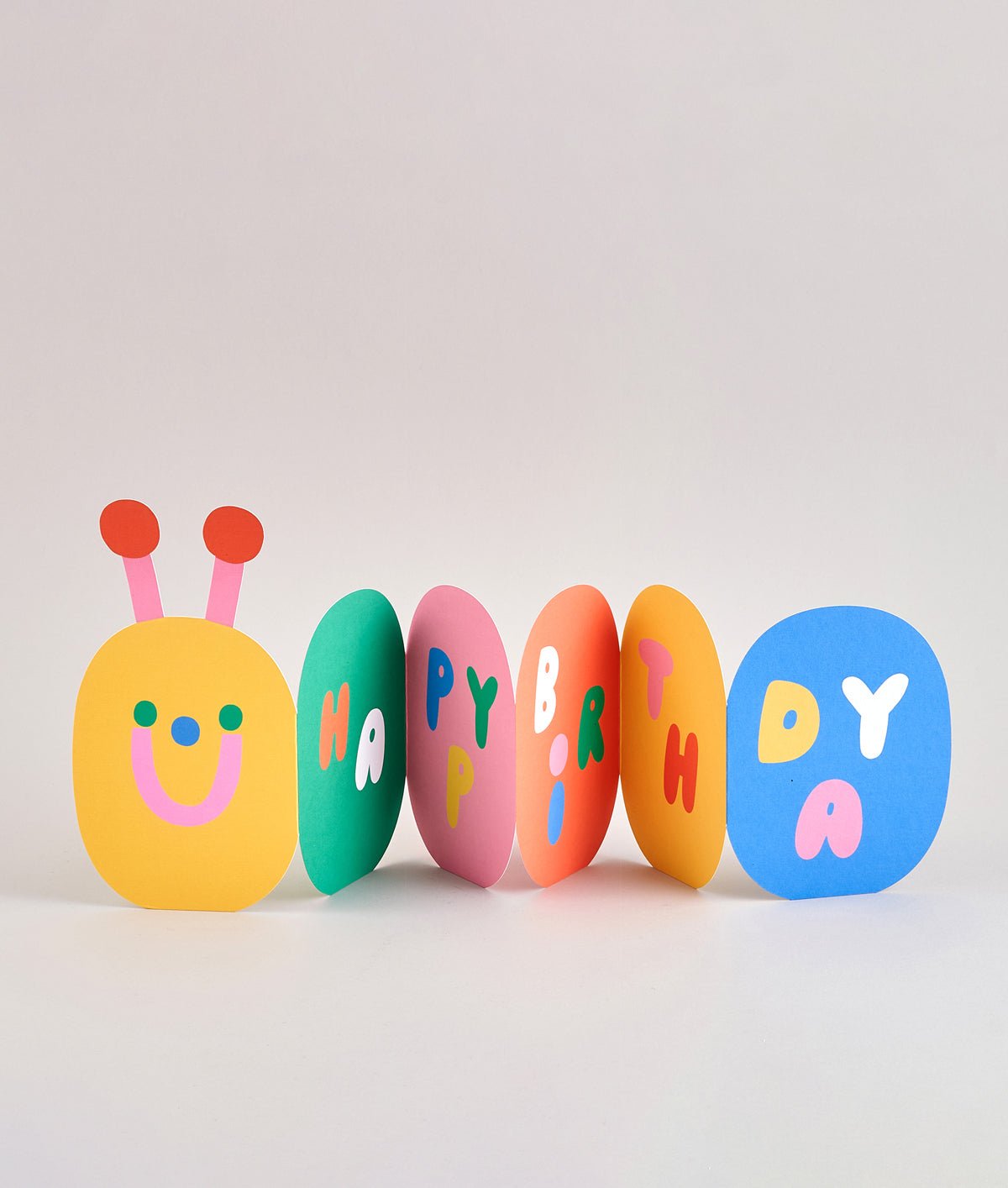 Caterpillar fold out card