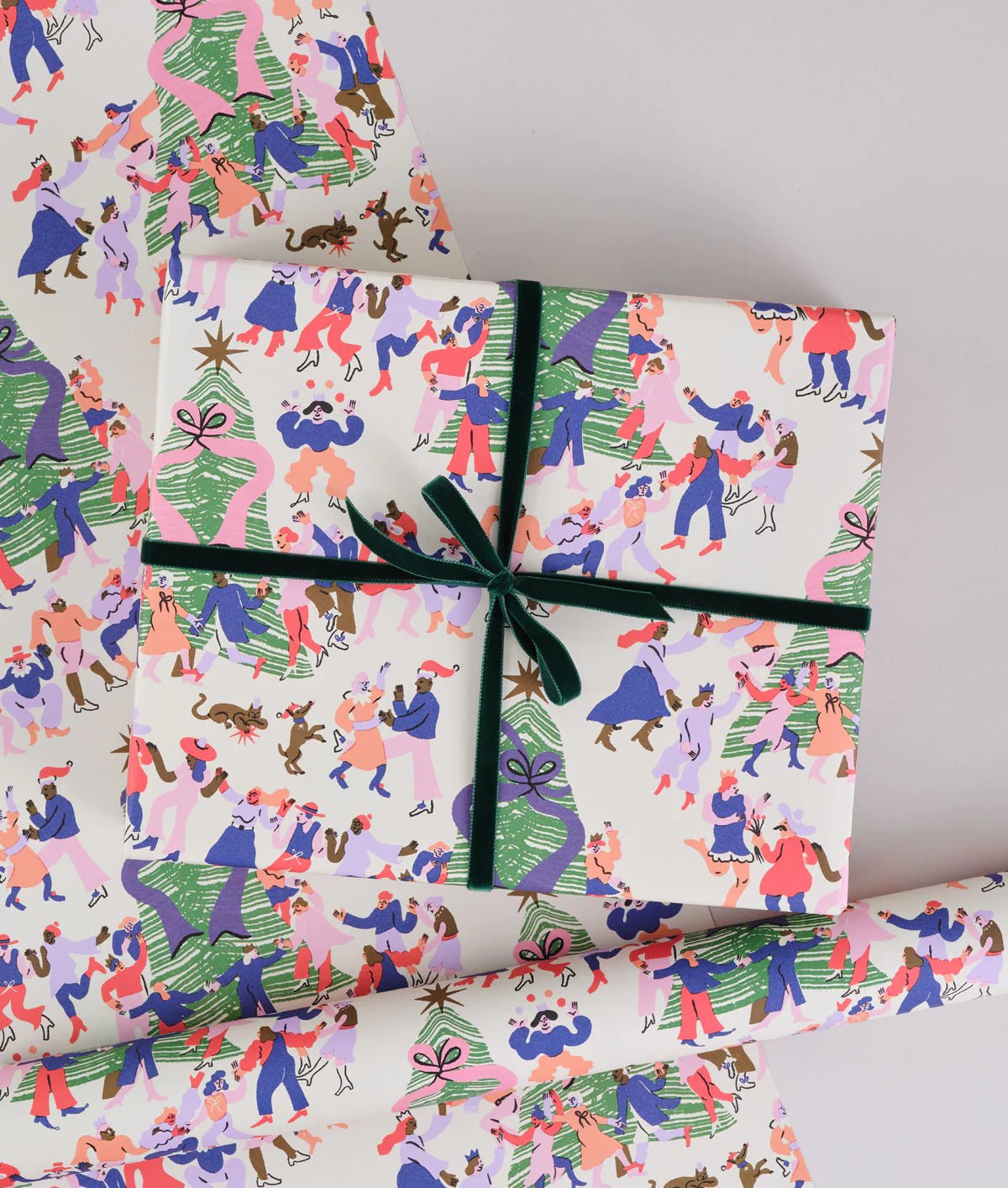 Christmas Festival Wrapping Paper – 3 Sheets