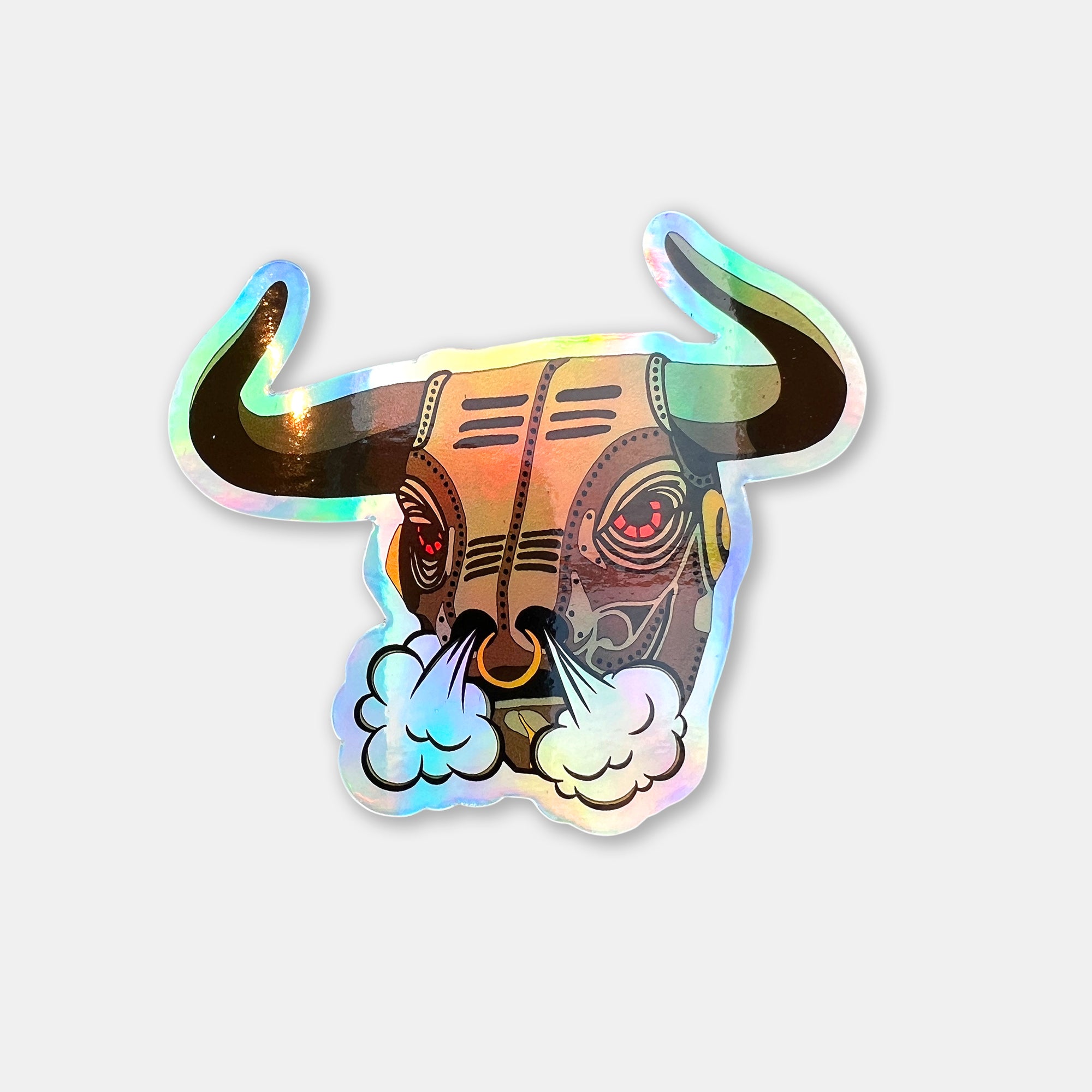 Raging Bull Holographic Decal