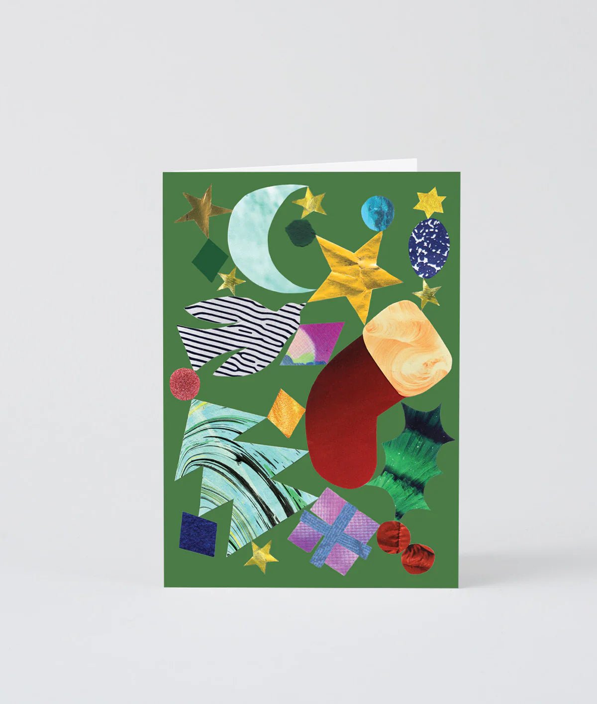 Abstract Christmas Embossed Card