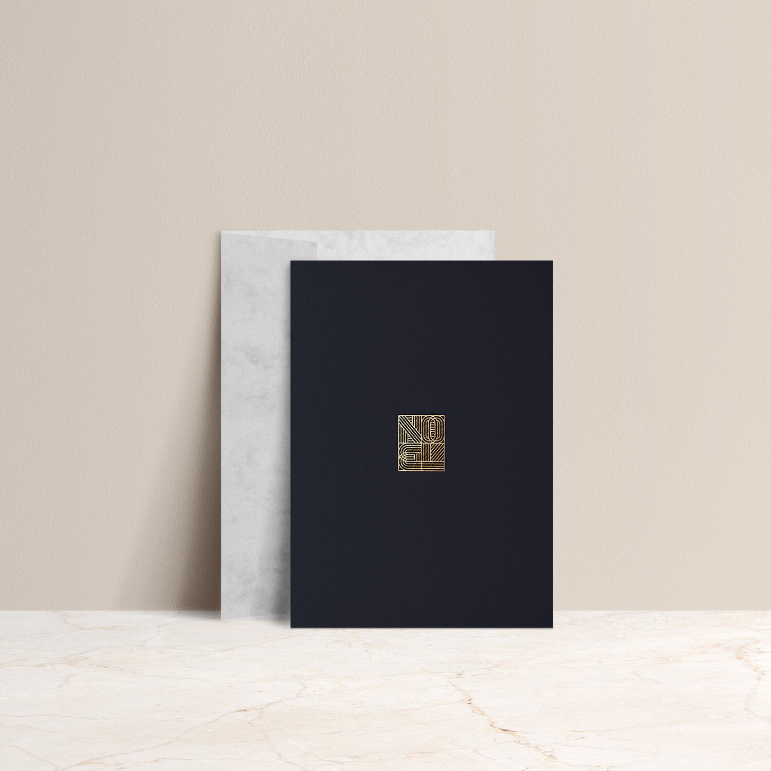 Hot Foil Stamped 'NOEL' Christmas Card