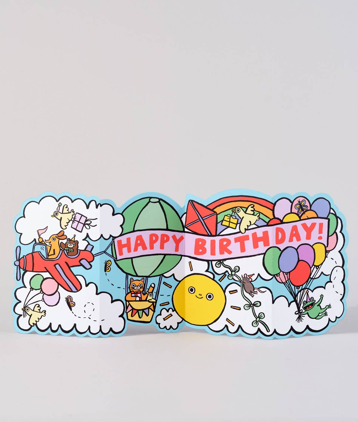 Sky Parade Fold Out Kid's Birthday Card