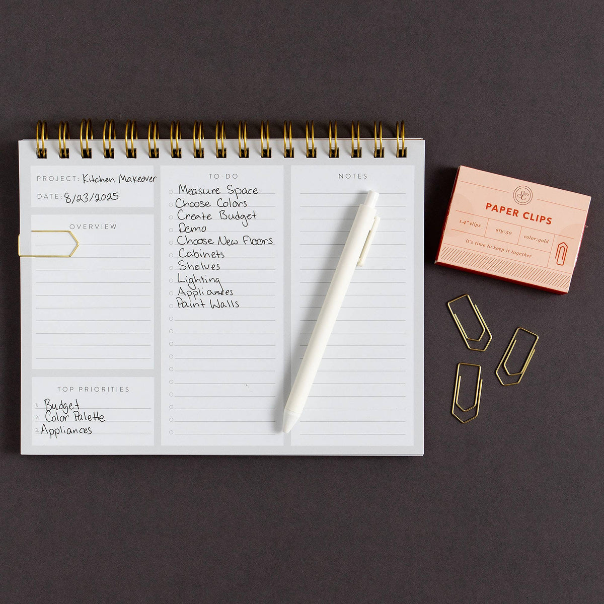 Keep It Together Paper Clips – Red