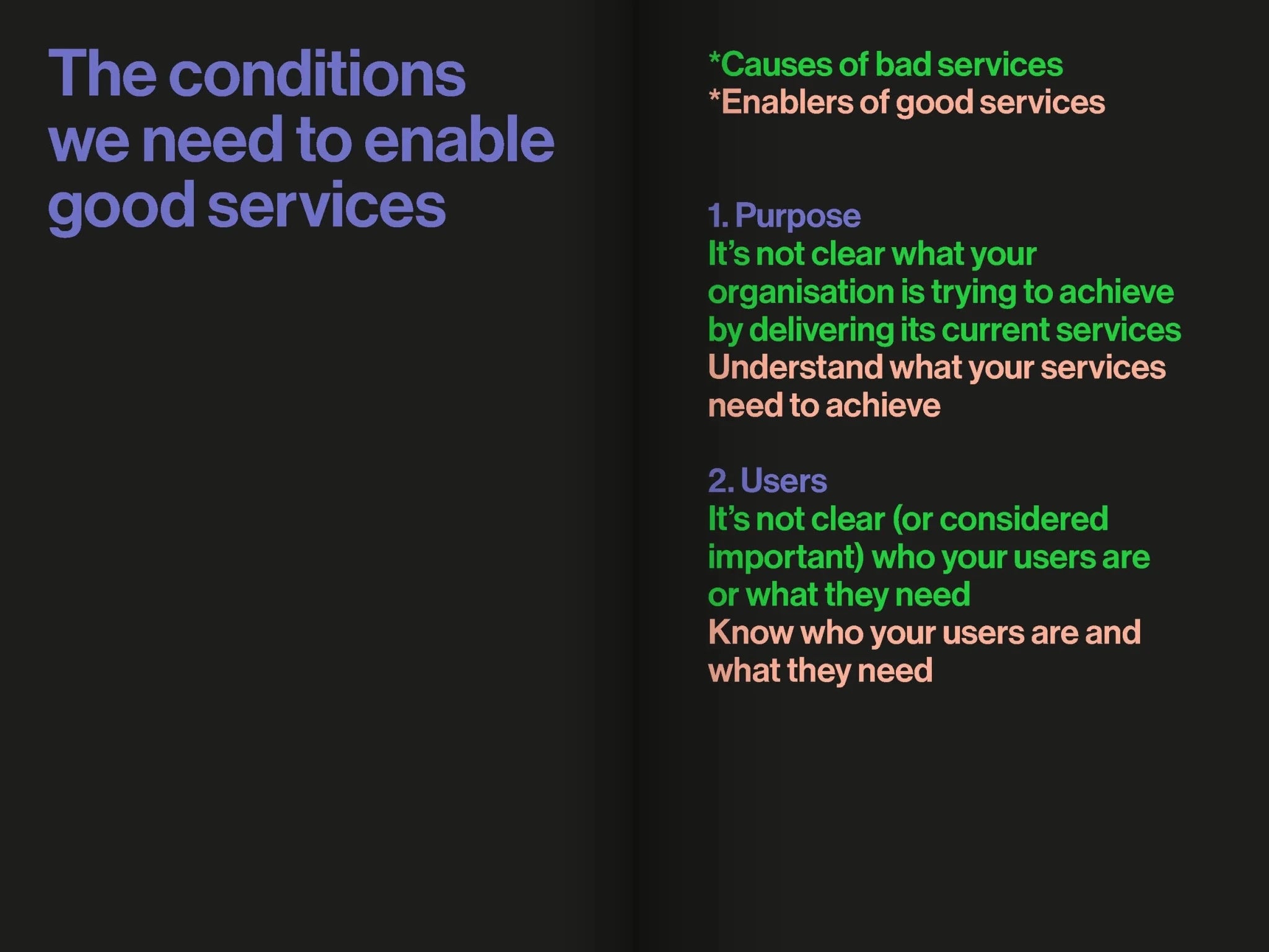 Bad Services