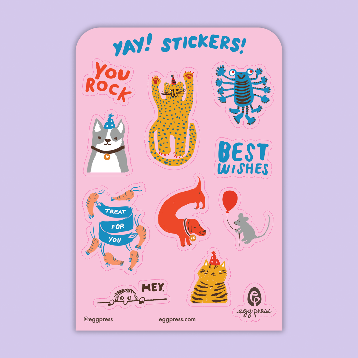 Wiener Birthday – Card & Sticker Sheet Set