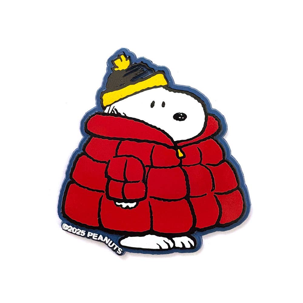 3P4 x Peanuts® - Snoopy Puffy Coat Classic Fridge Magnet