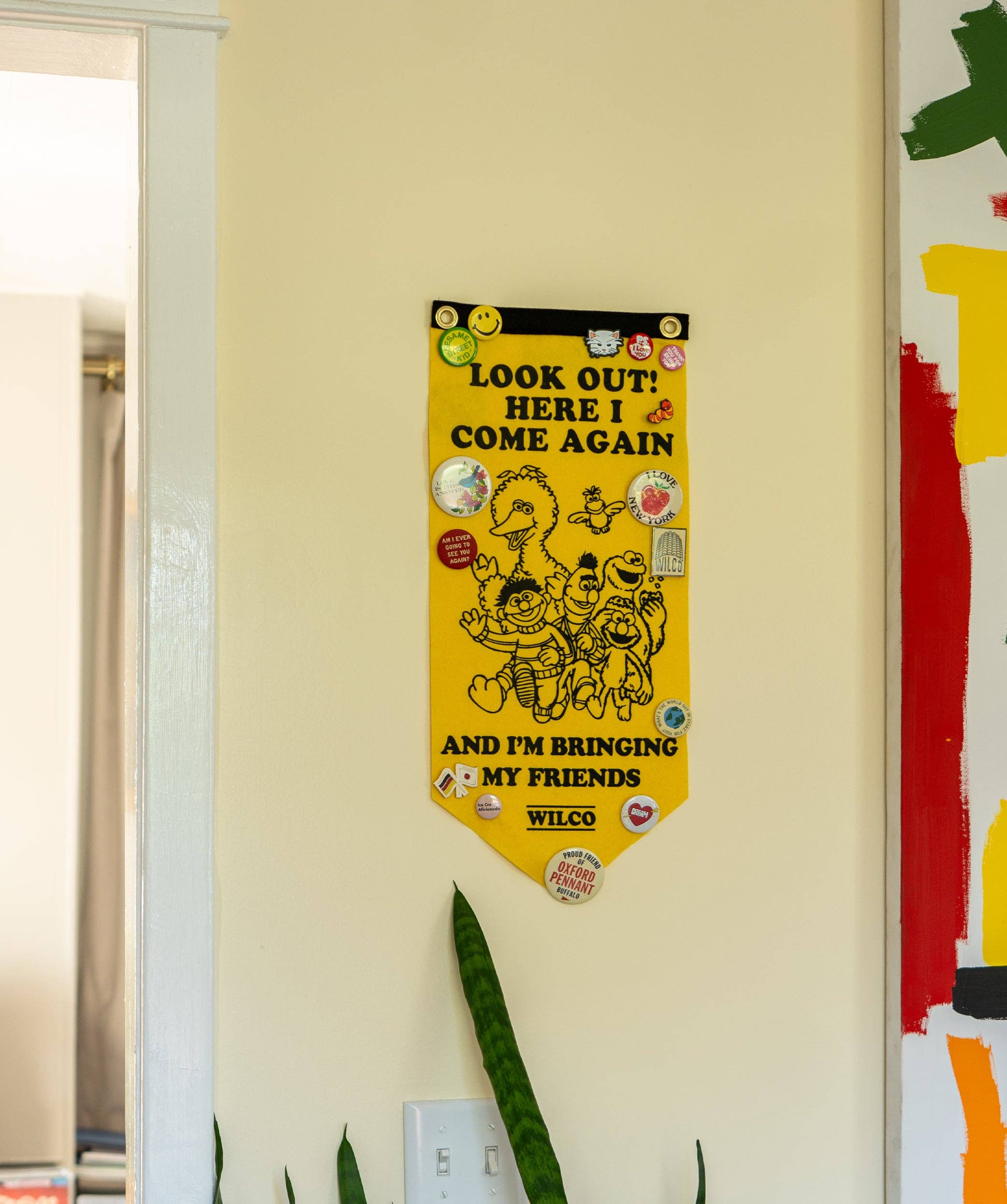 Look Out! Here I Come Again Scout Flag • Wilco x Sesame Street x Oxford Pennant