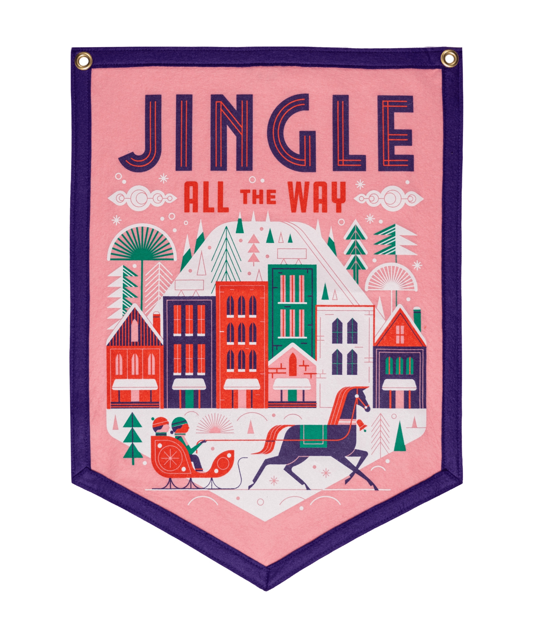 Jingle All The Way Camp Flag • Invisible Creature x Oxford Pennant