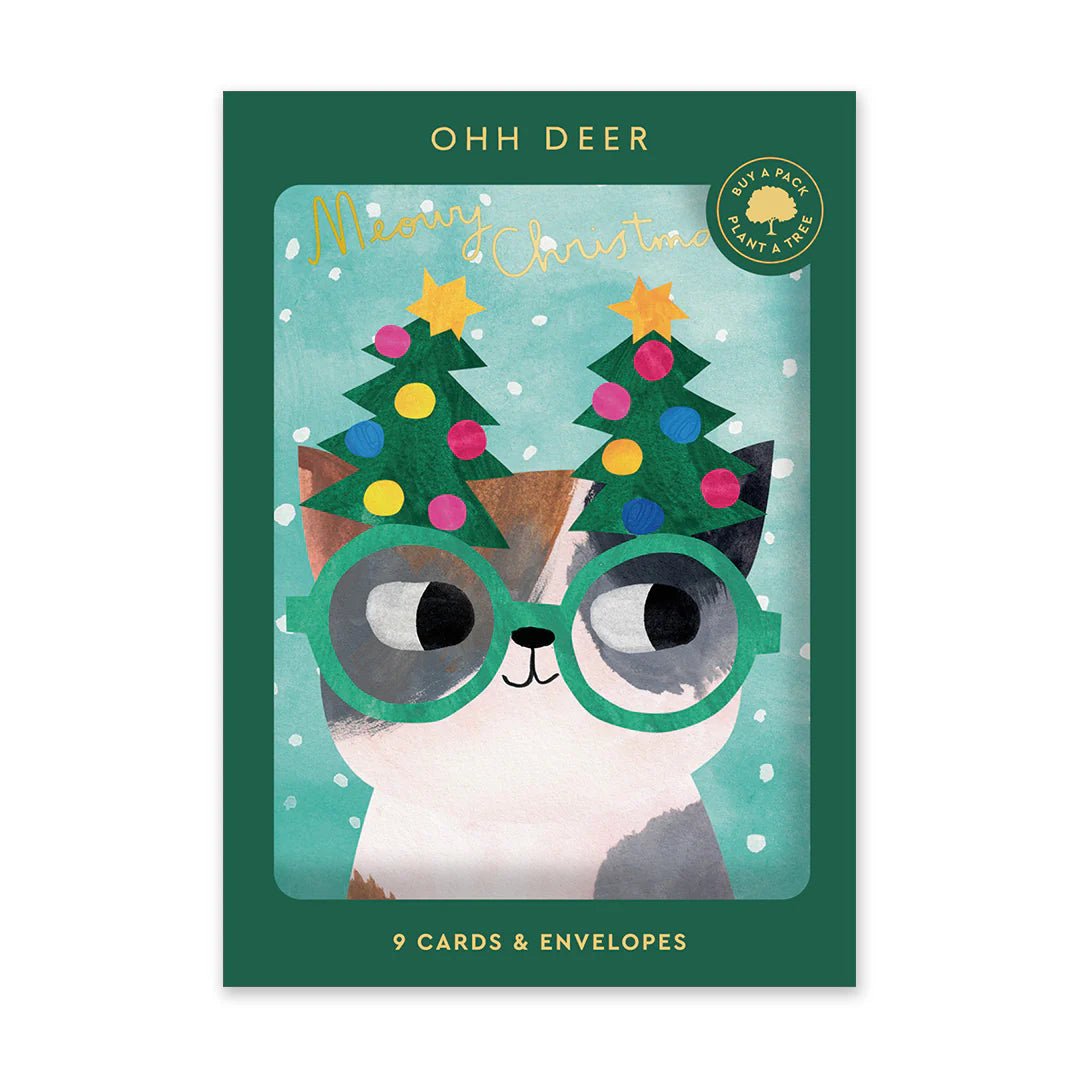 Cats In Hats Christmas Card Pack