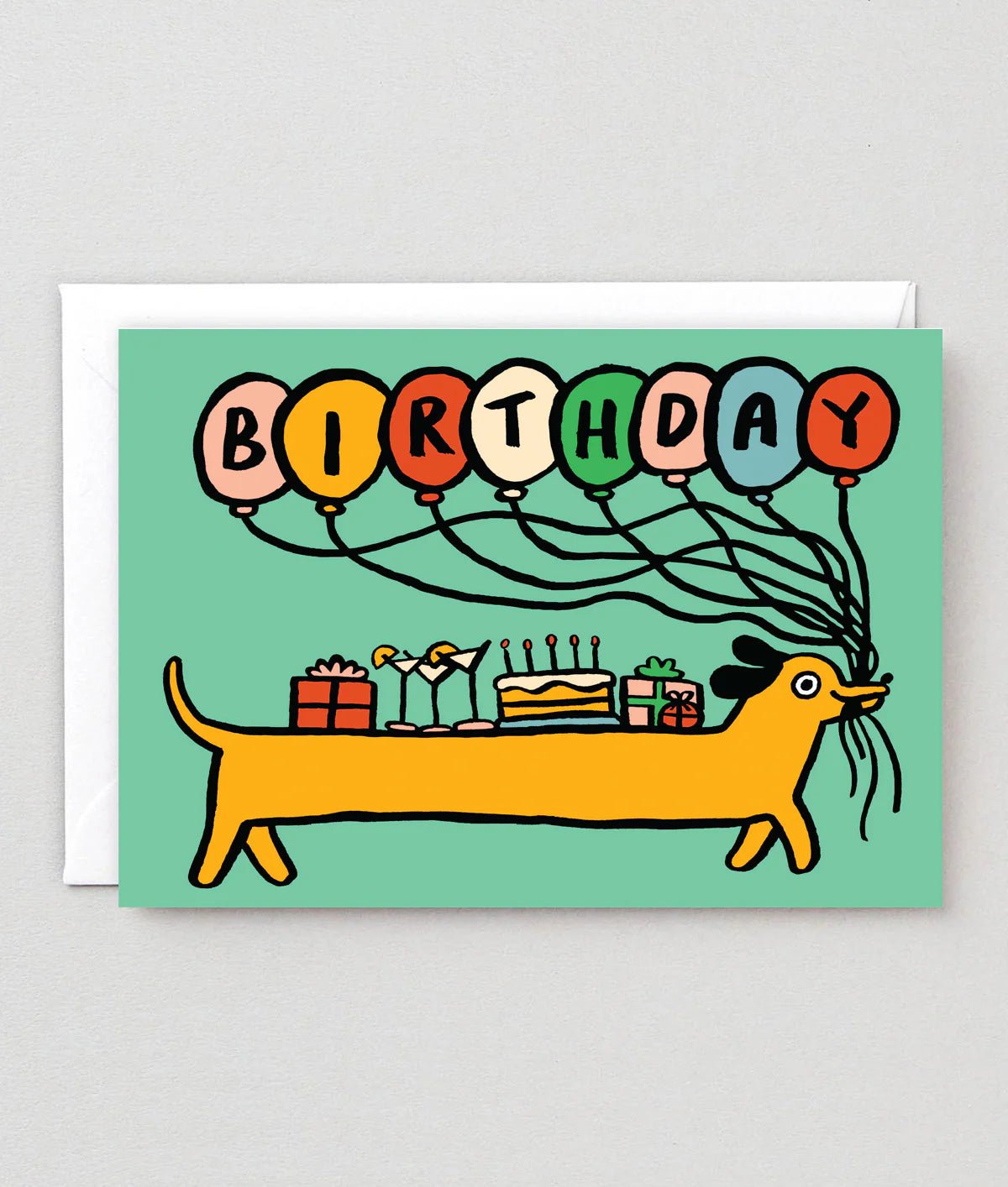 Birthday Sausage Dog Greeting Card