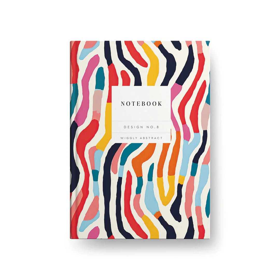 Wiggly Abstract Hardback Notebook by Kaleido