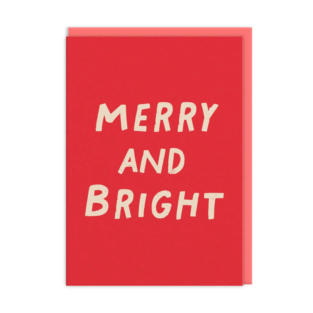 Merry And Bright Christmas Card